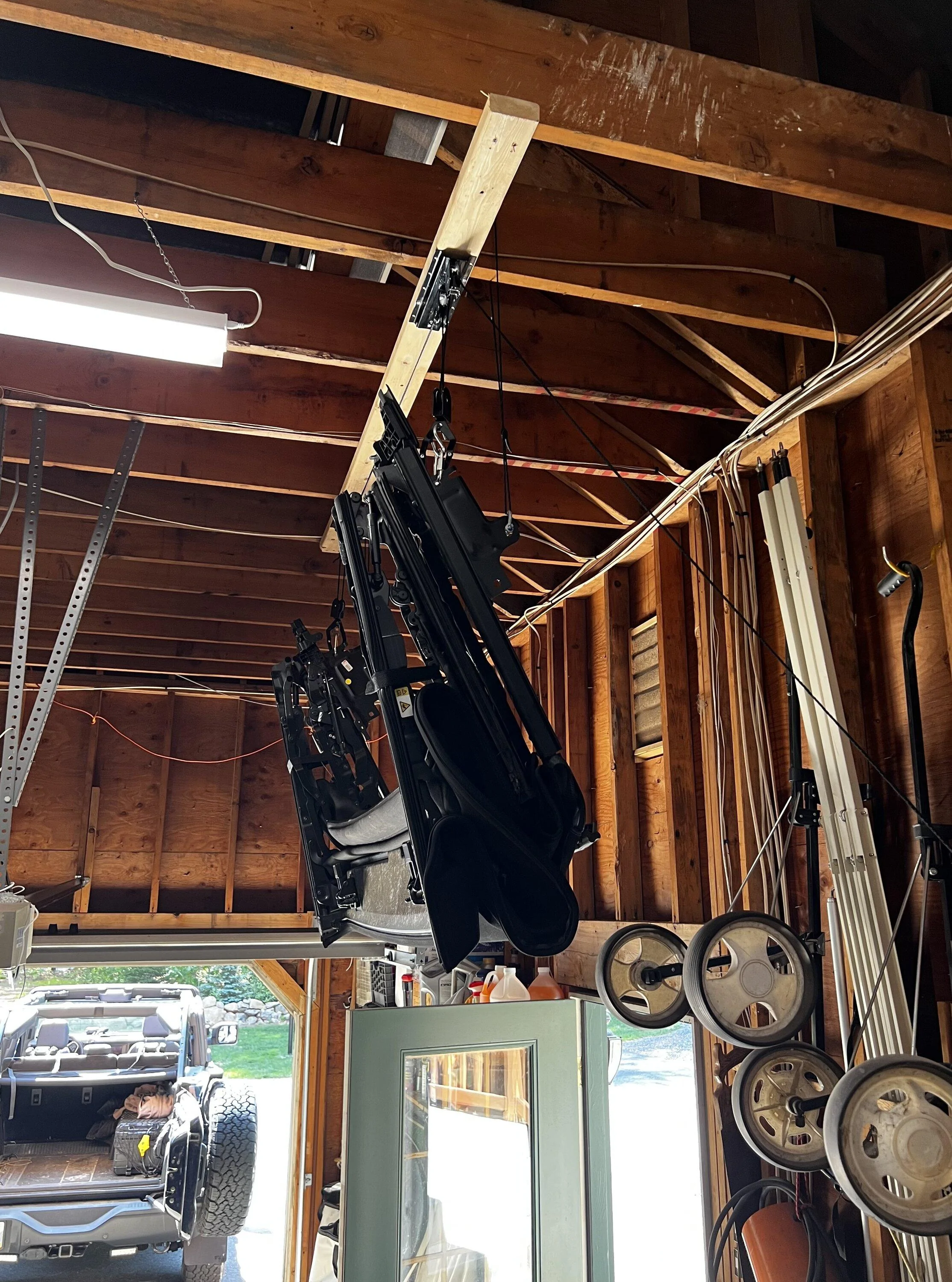 Ford Bronco DIY Electric Lift for soft top / hardtop for $250 IMG_2029