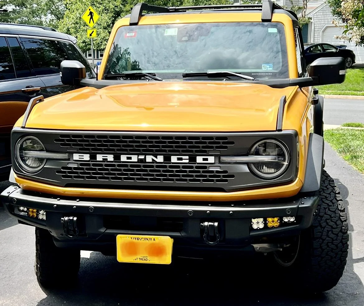 Ford Bronco Baja Design Fog Lights (x3) installed IMG_4969