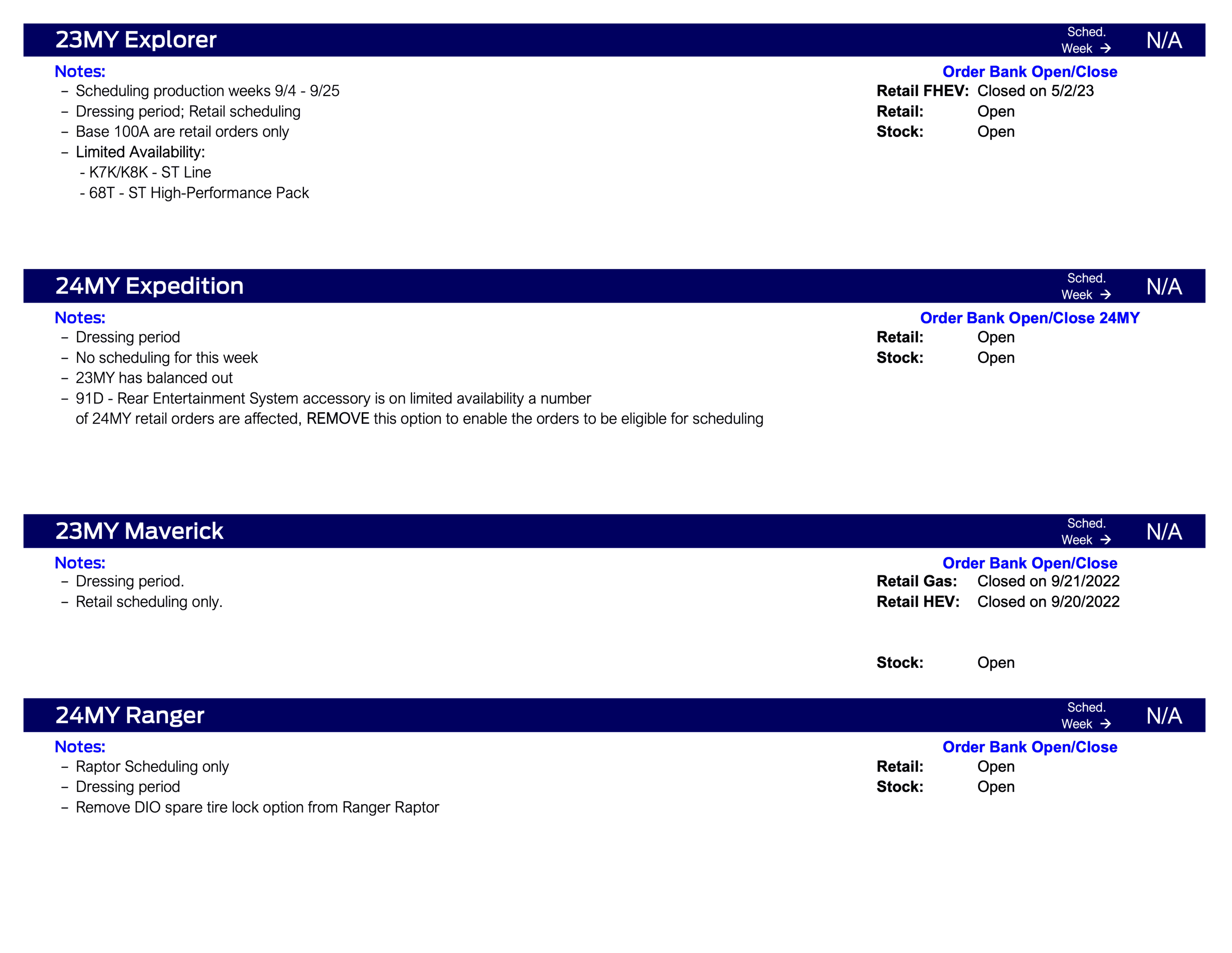Ford Bronco Bronco Specialty Scheduling Only This Week (7/13/23) Ford Scheduling Information - 7.10.23-3