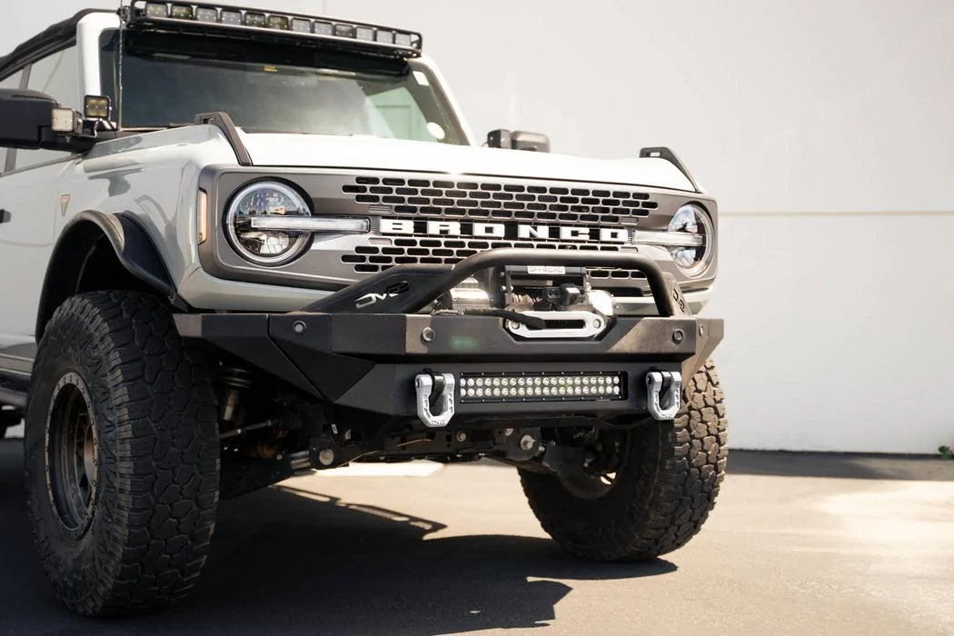 Ford Bronco DV8 Offroad | Elite Series D-Ring Shackles e-Series-D-Ring-Shackles-Gray_Installed-7_1051x700