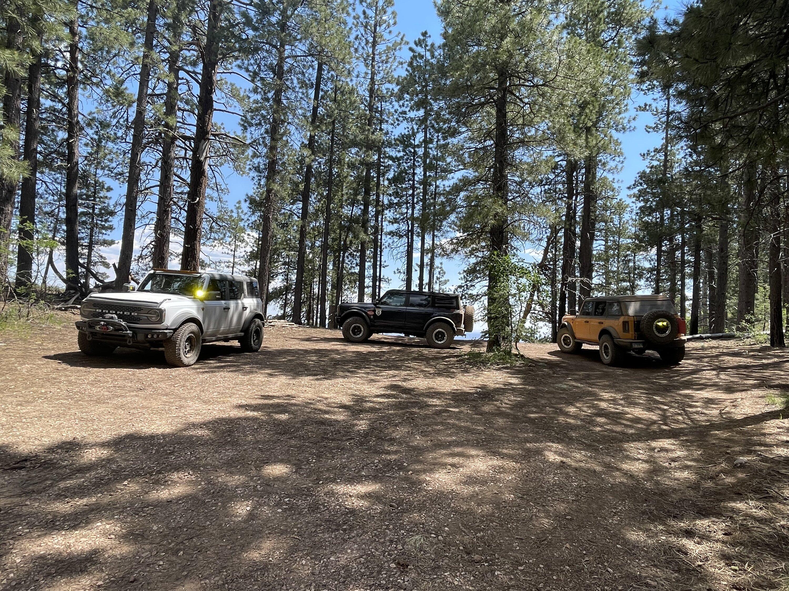 Ford Bronco Broncos on the trails in Arizona GC1