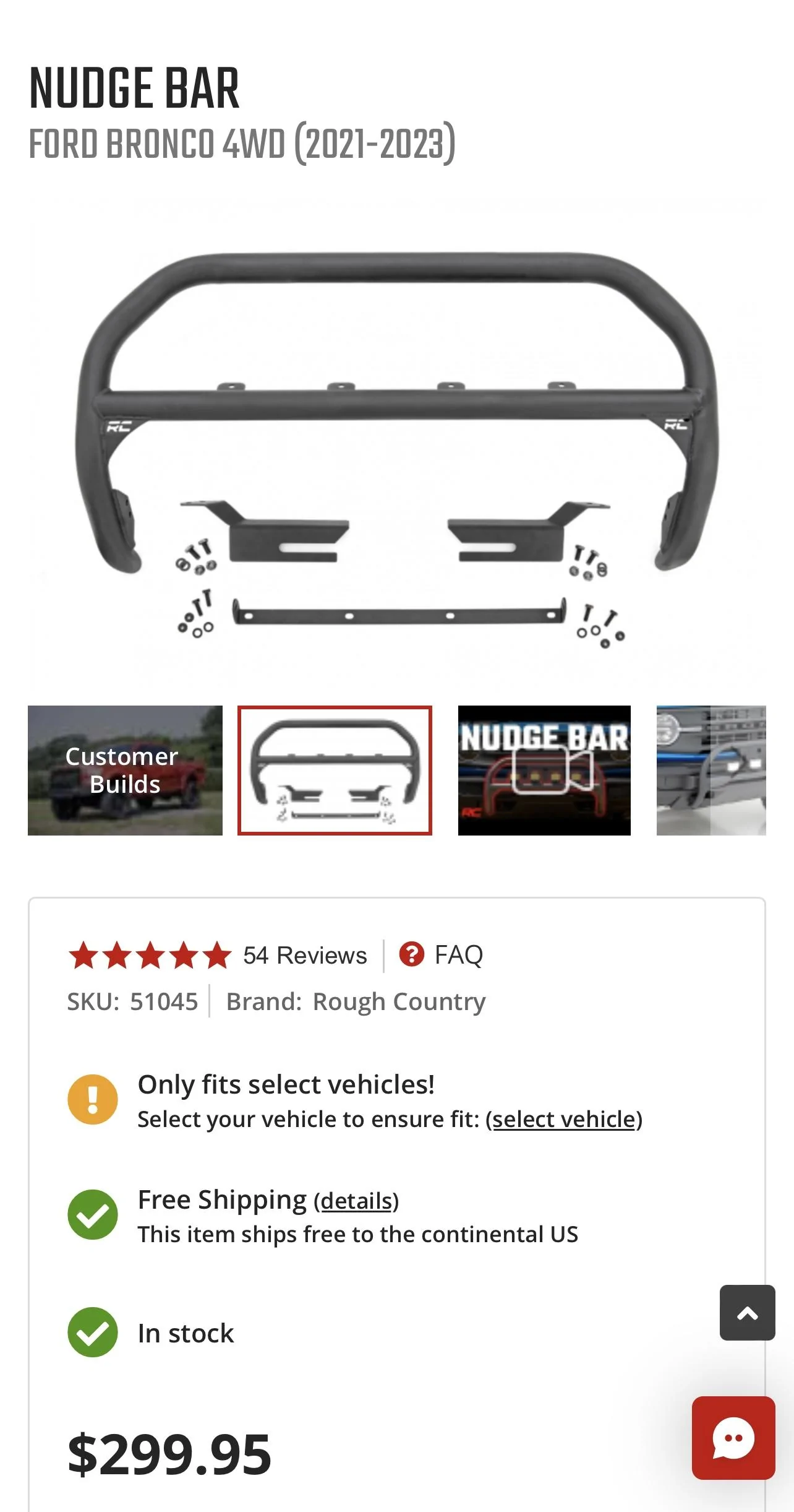Ford Bronco Nudge Bar new in box IMG_3015