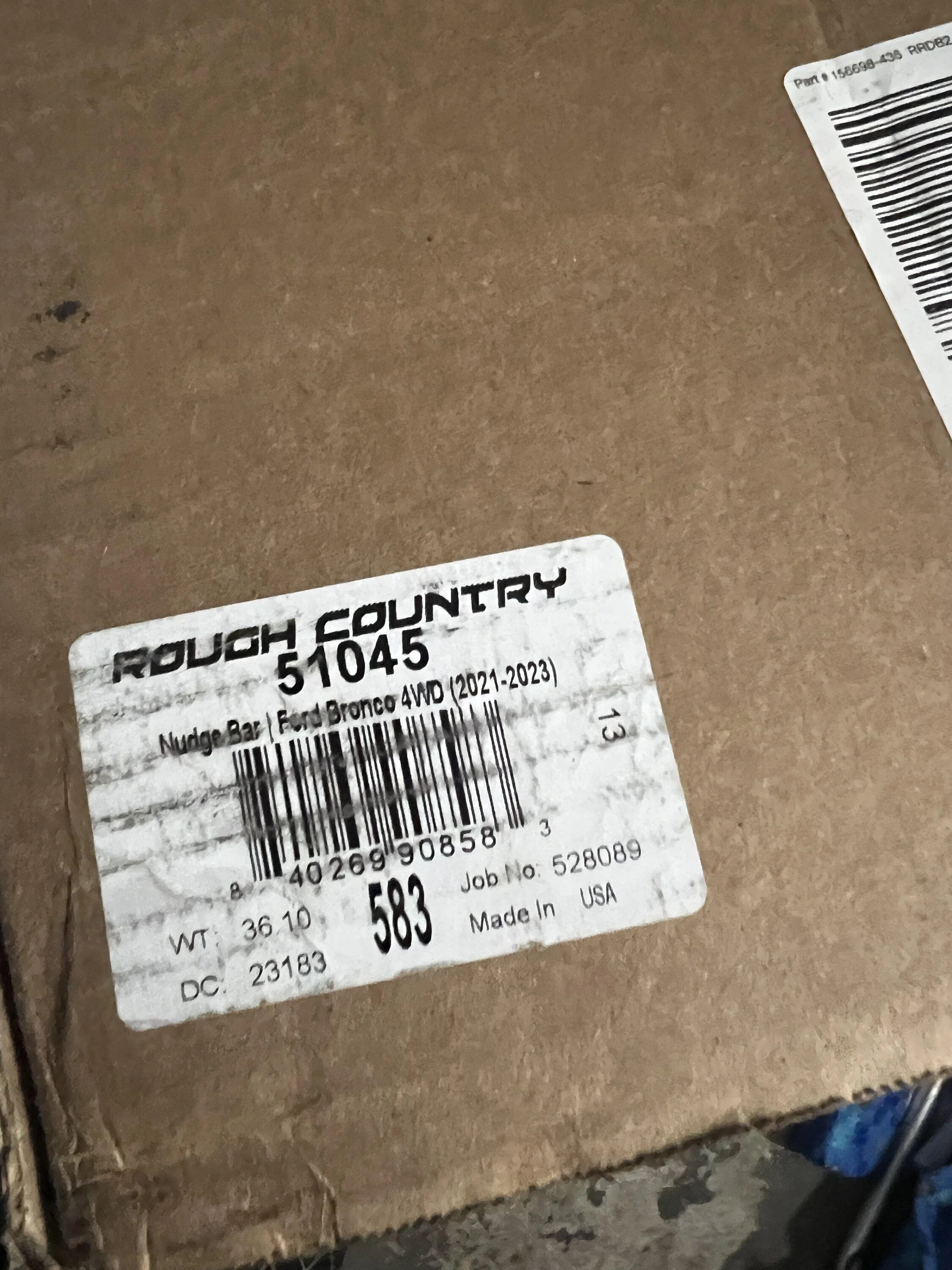 Ford Bronco Nudge Bar new in box IMG_3014