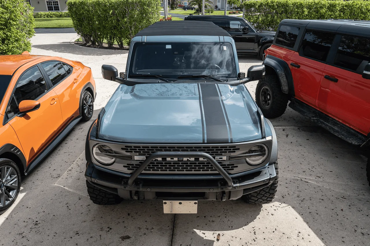 Ford Bronco *NEW*  Stealth Clear Badlands National Park Topographic Map Hood Overlay w/ Install Video 1689204972220