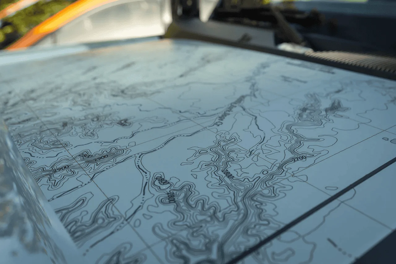 Ford Bronco *NEW*  Stealth Clear Badlands National Park Topographic Map Hood Overlay w/ Install Video 1689204990459