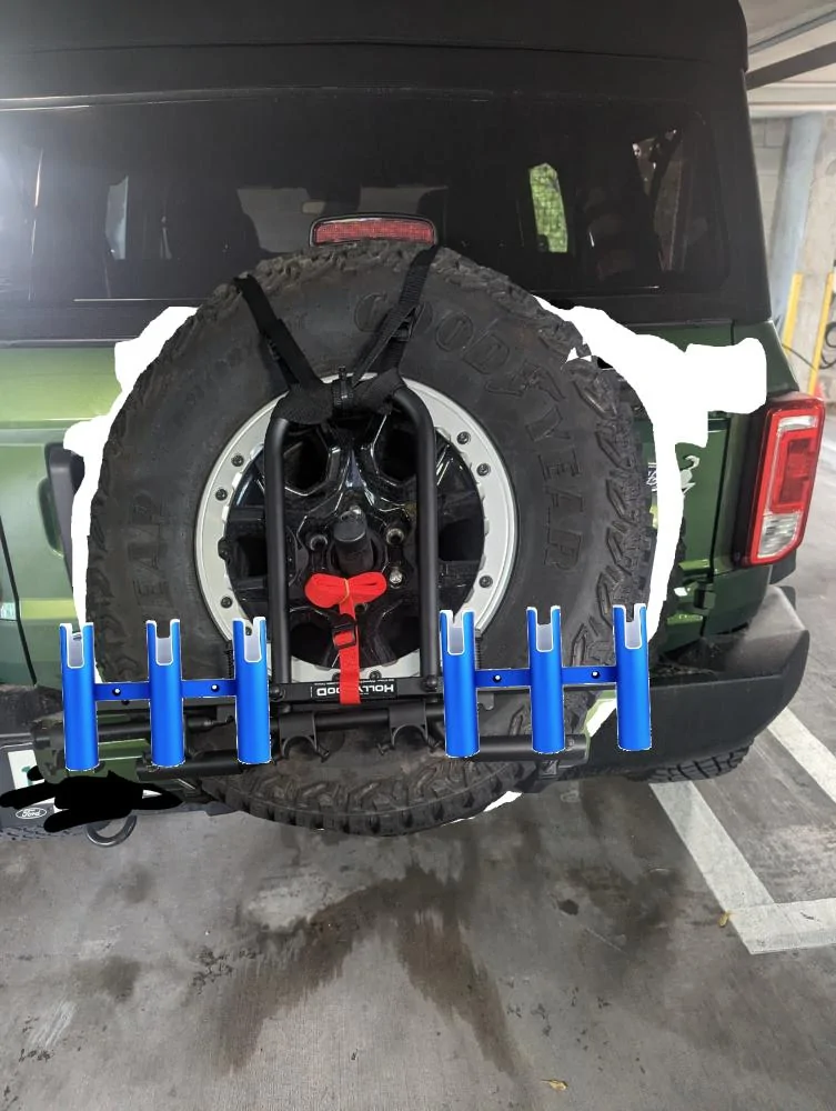 Ford Bronco Tire Mount Bike Rack flippedbikemount