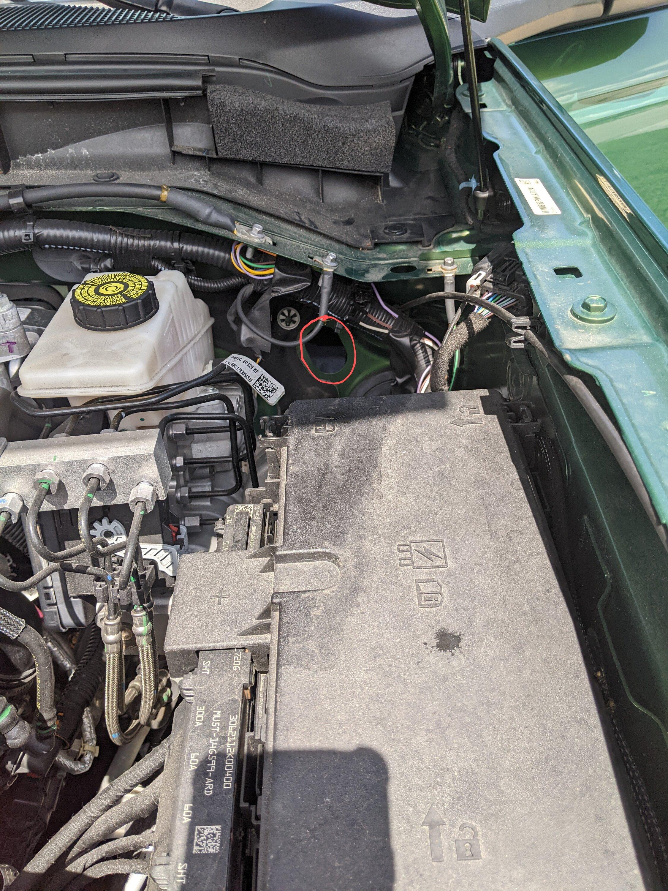 Ford Bronco Missing firewall grommet? PXL_20230714_194346566~2