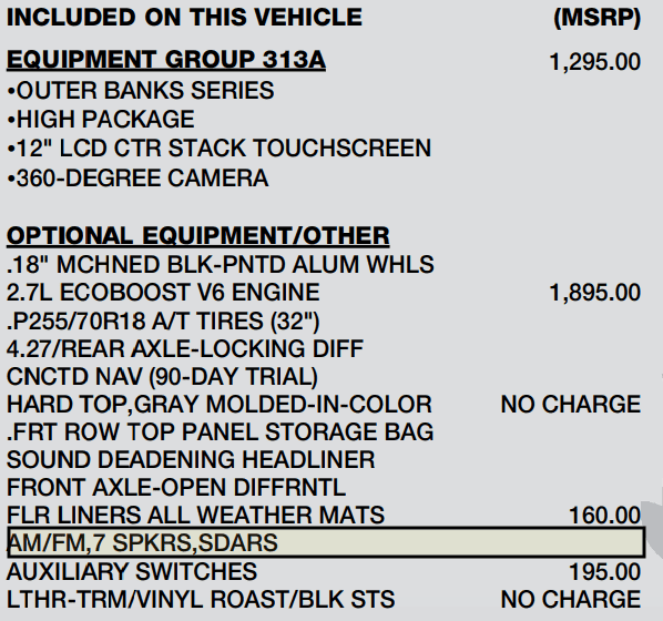 Ford Bronco 7/24/23 Build Week Screen Shot 2023-07-15 at 12.24.49 PM