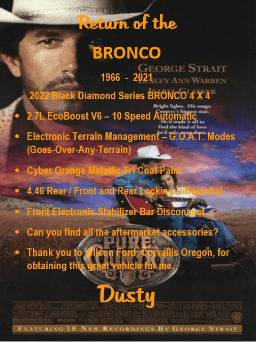 Ford Bronco 2-Door Bronco Glamour Shots? CarShowBoard