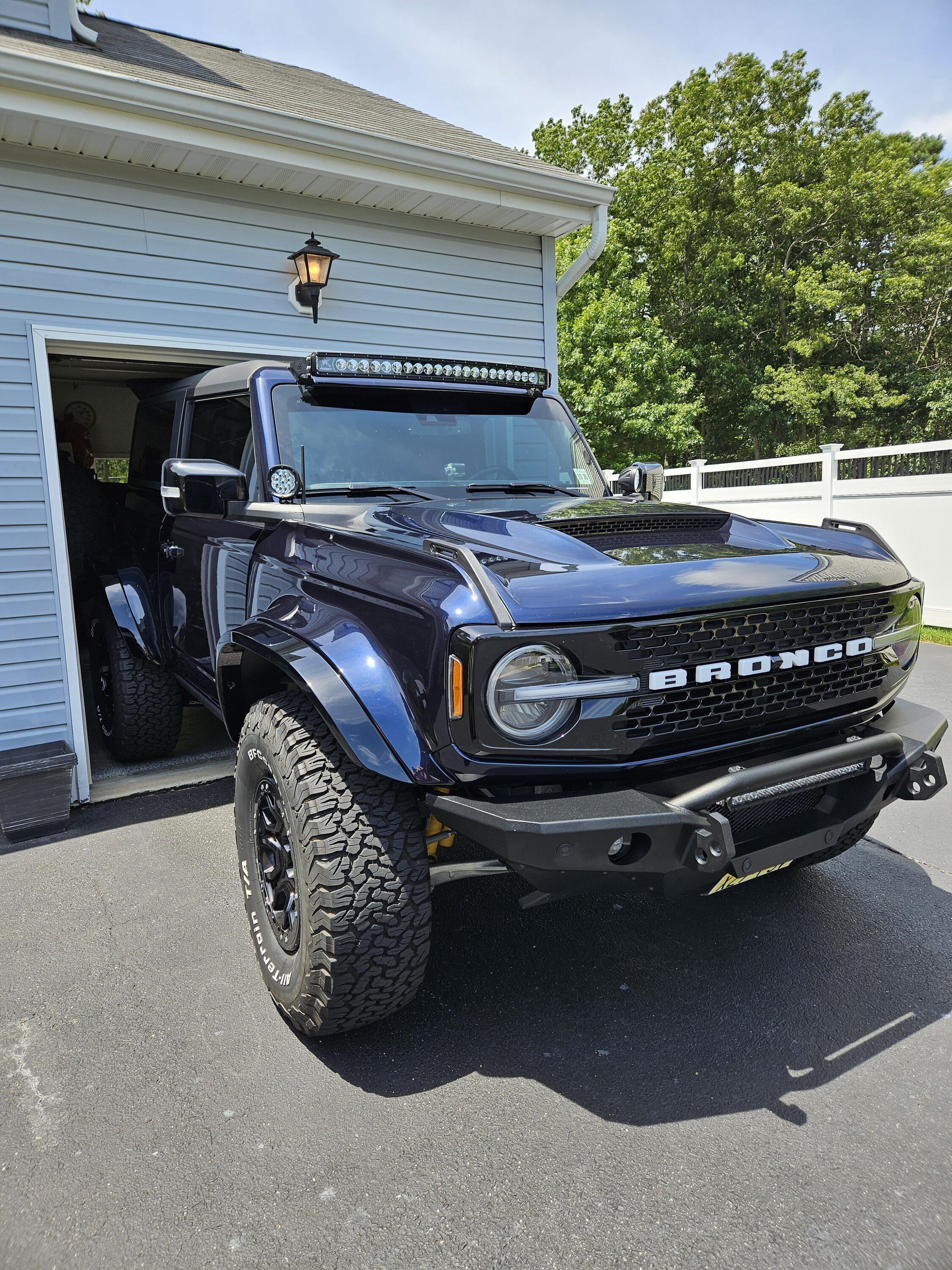 Ford Bronco AFC (Advanced Fiberglass Concepts) Fenders Installed, Room for 40s!!! 20230715_131524