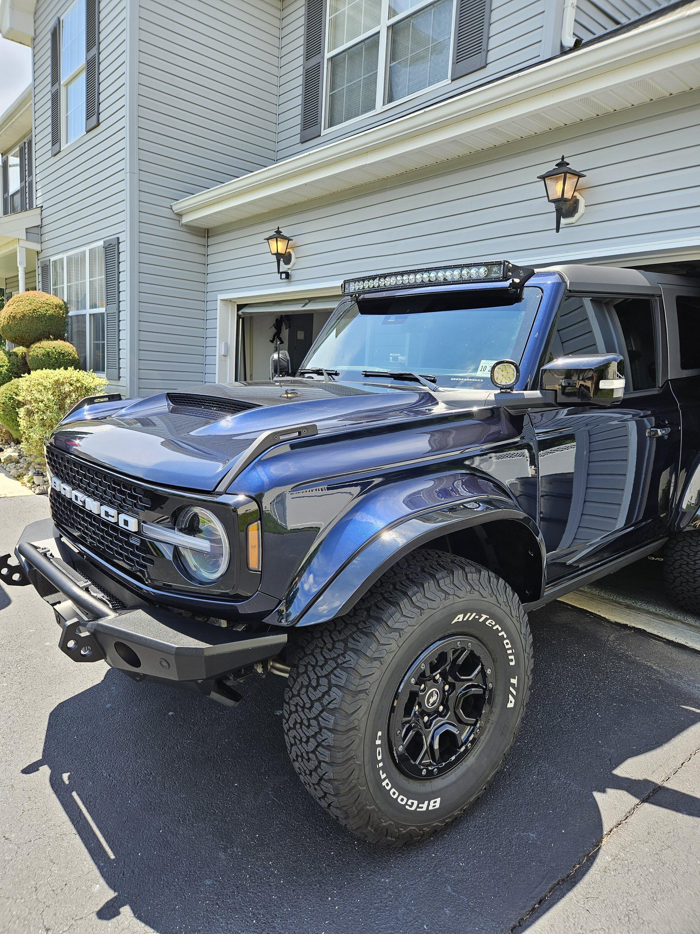 Ford Bronco AFC (Advanced Fiberglass Concepts) Fenders Installed, Room for 40s!!! 20230715_130734