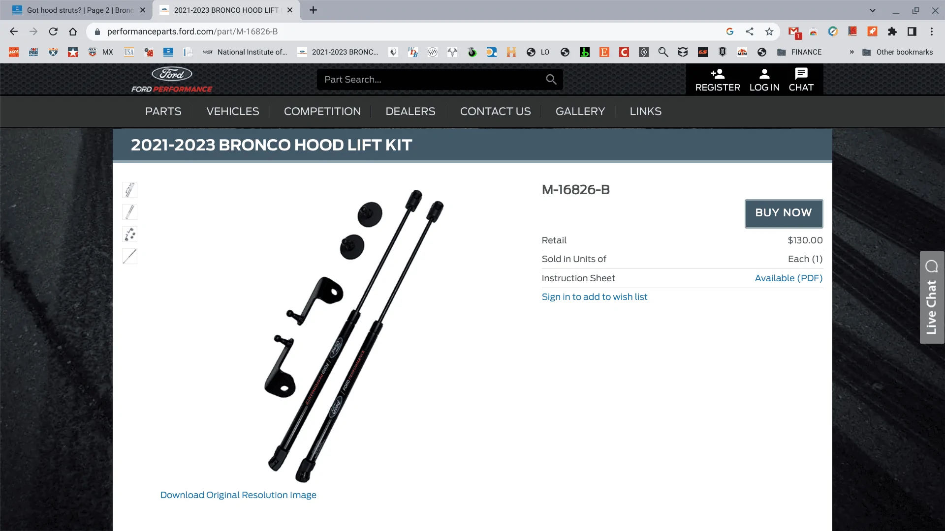 Ford Bronco Got hood struts? Screenshot 2023-07-16 8.57.28 AM
