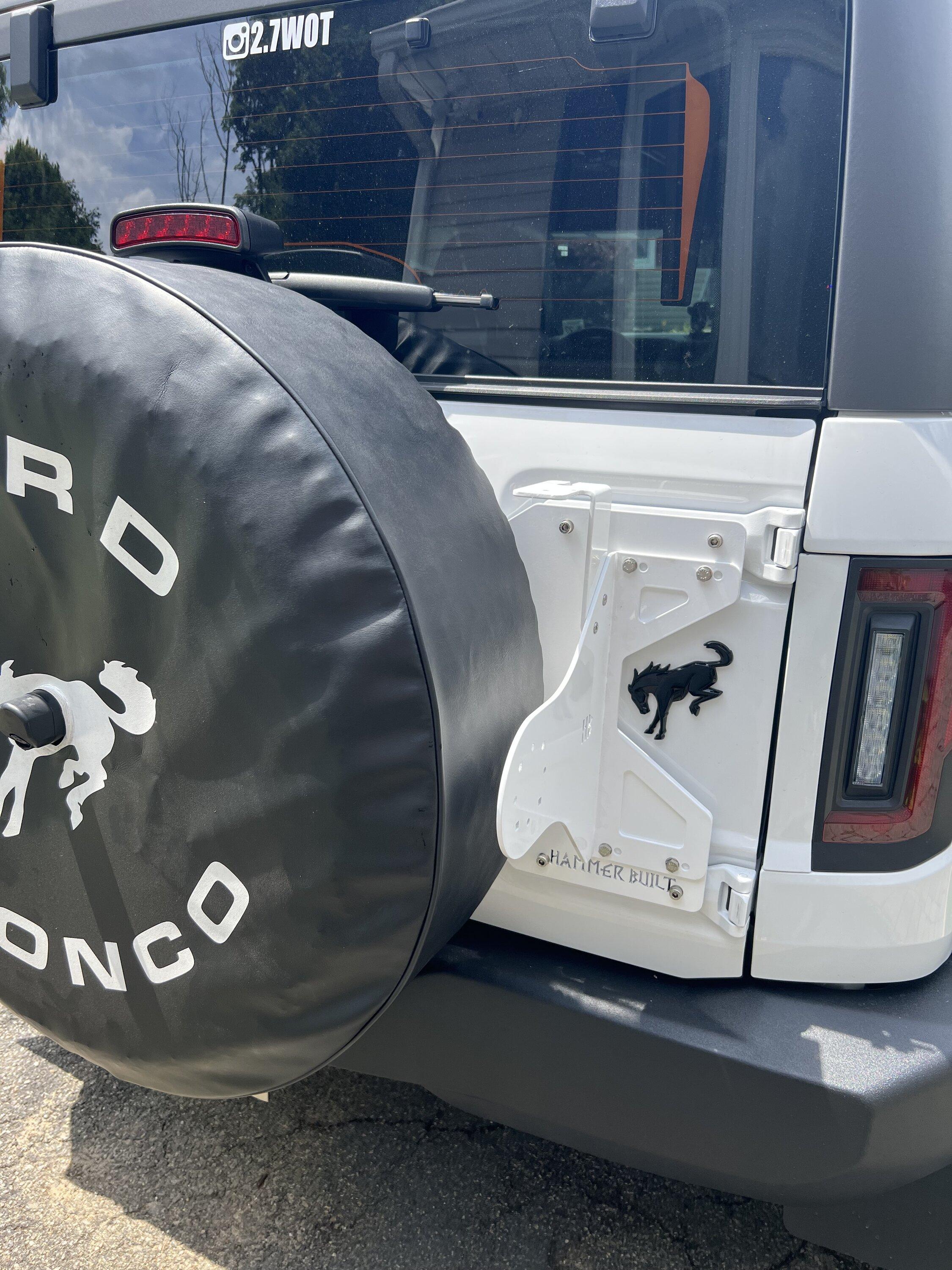 Ford Bronco 2022 Base 2-Door SAS Build Mod Journey named "HRSPW" HB Tailgate Reinforcment Plate