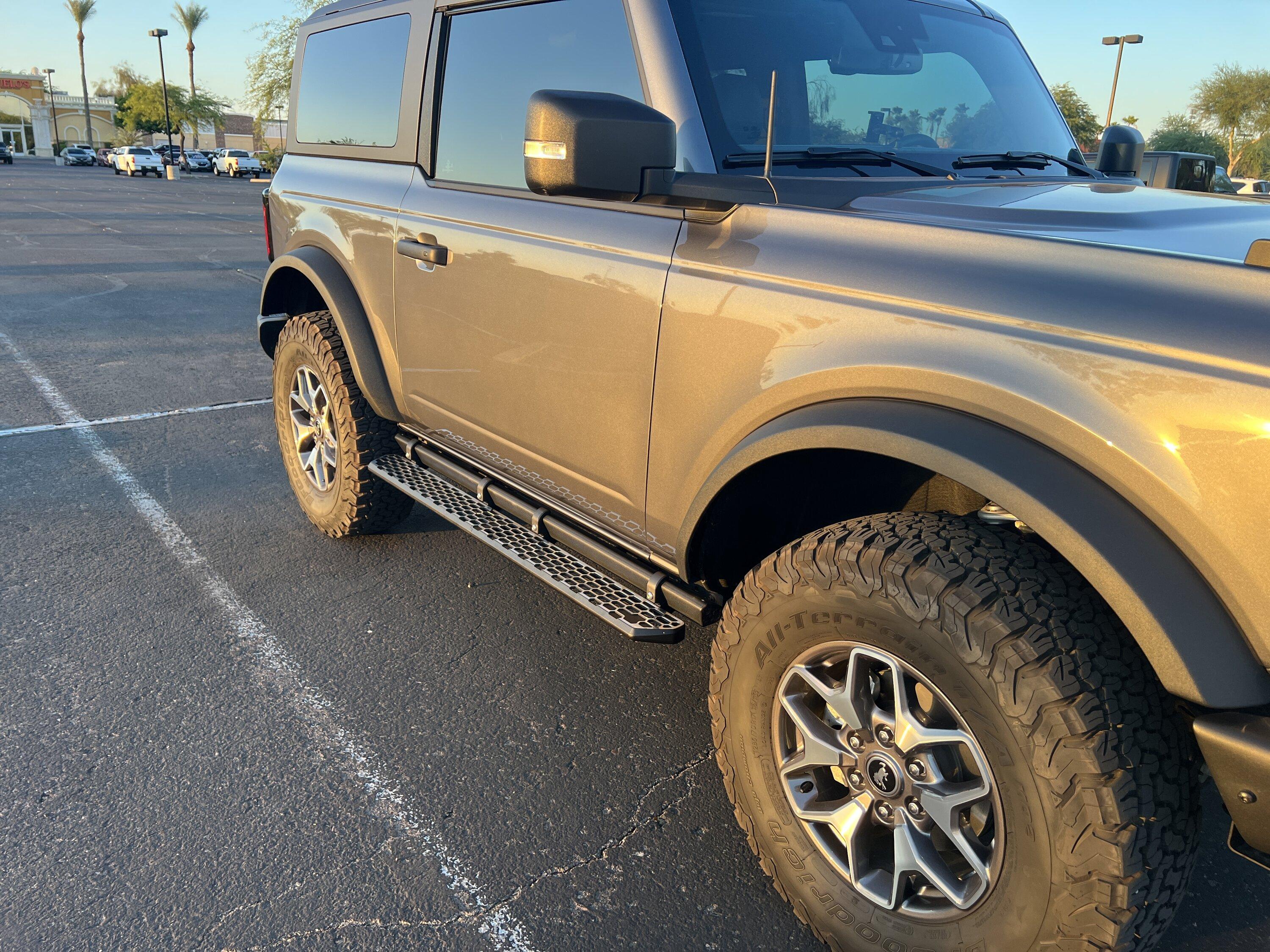 Ford Bronco Archetype Racing magnum steps for a 2 door. IMG_1554