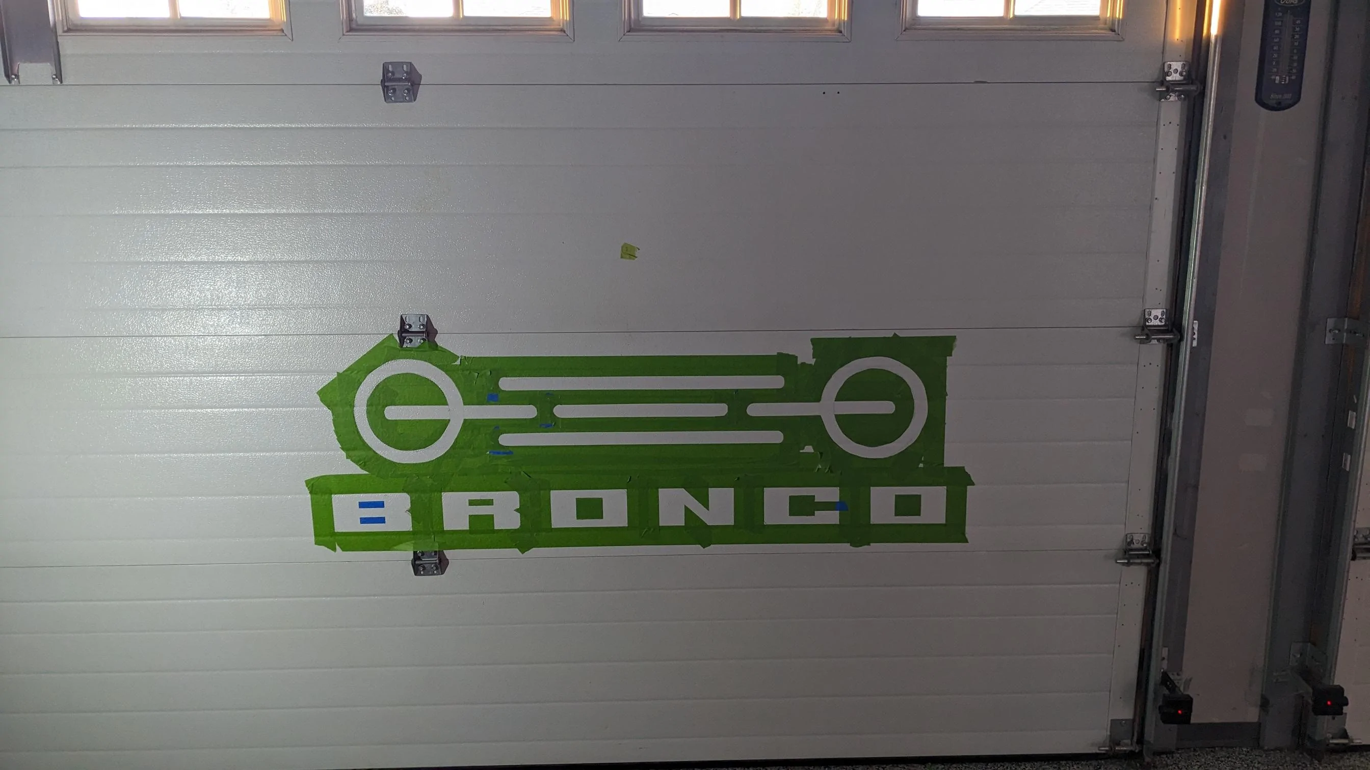 Ford Bronco My custom garage door Bronco logos PXL_20230626_025335106