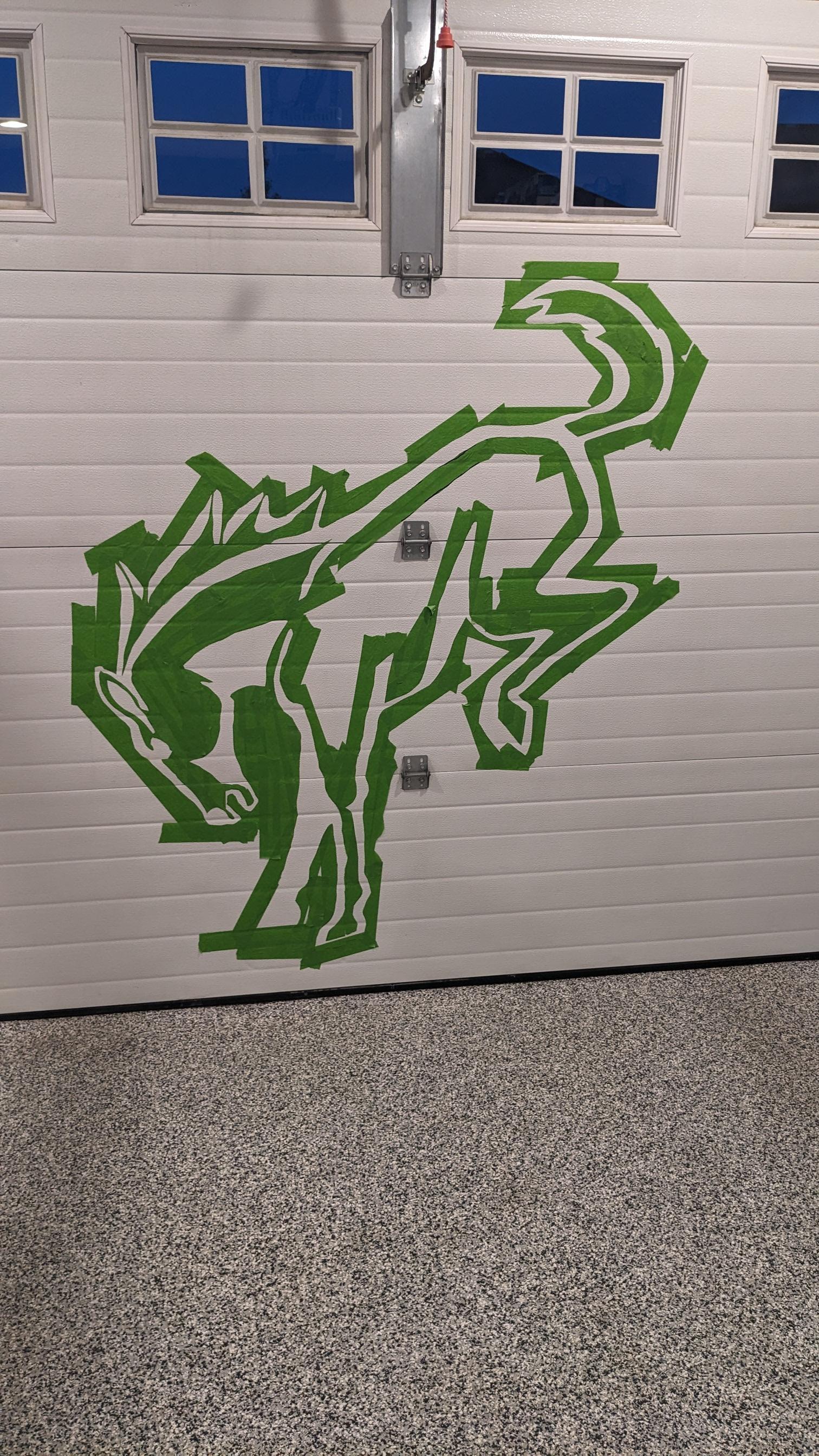 Ford Bronco My custom garage door Bronco logos PXL_20230627_044835861
