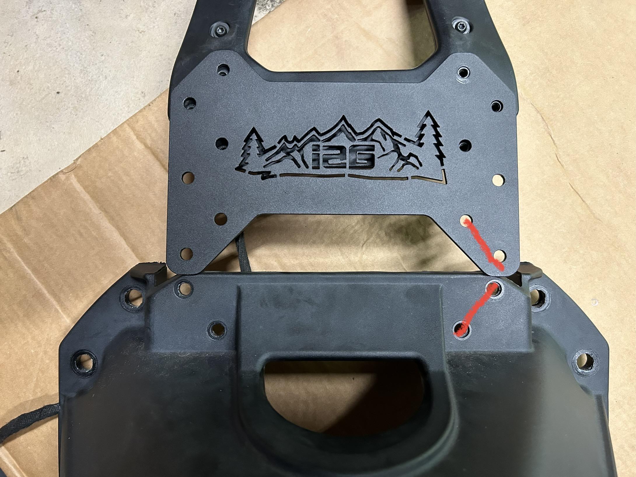 Ford Bronco Spare mount doesn’t match IAG extension bracket IMG_5082
