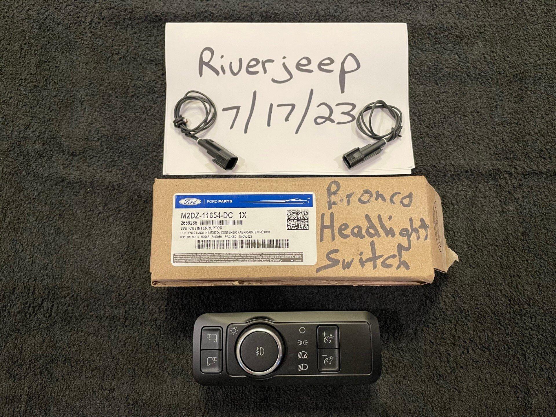 Ford Bronco Factory Fog Light Switch thumbnail_IMG_1123