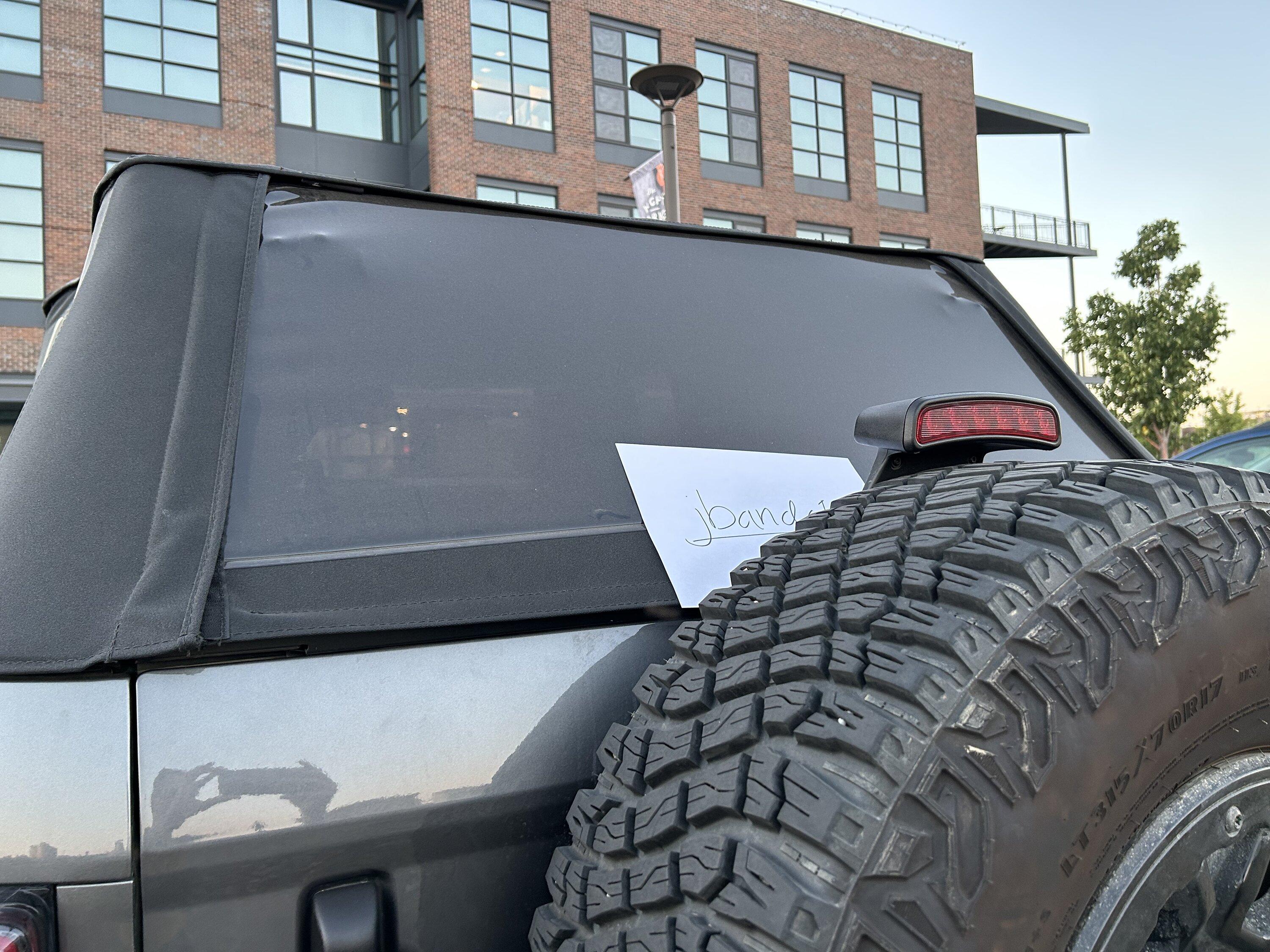 Ford Bronco Rampage Soft Top for 2 Door IMG_2471
