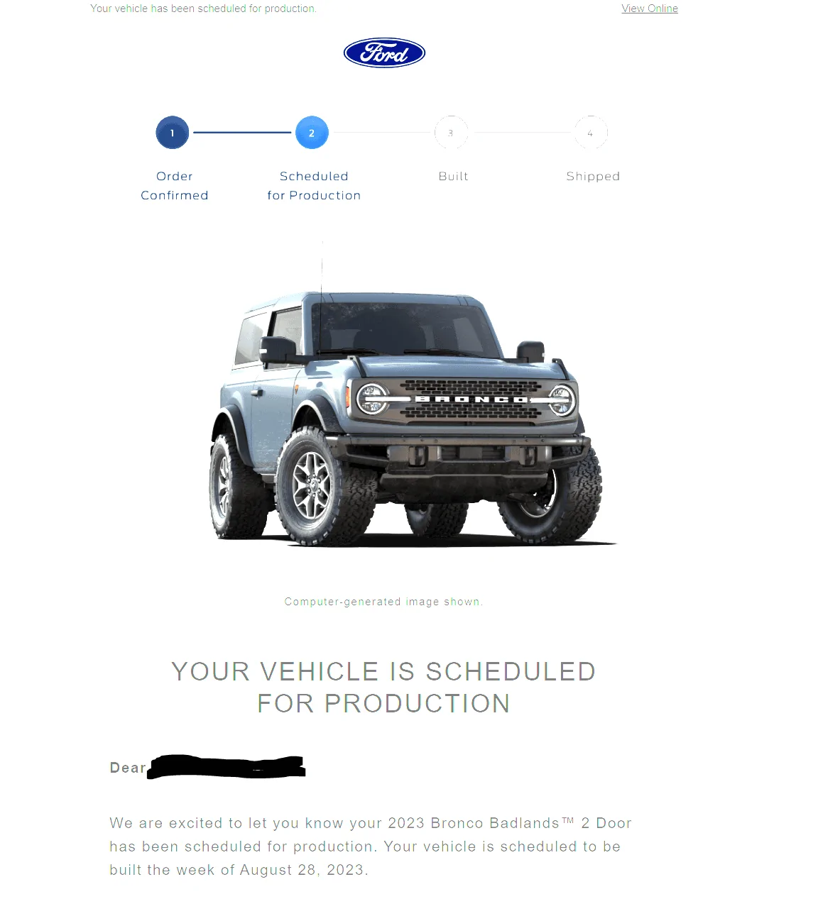 Ford Bronco 📬 7/20/23 Scheduling Emails Now Arriving! 1689861091007