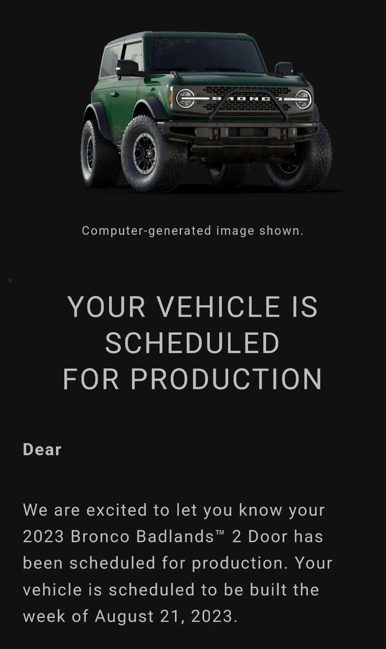 Ford Bronco 📬 7/20/23 Scheduling Emails Now Arriving! Screenshot_20230720_094207_Gmail