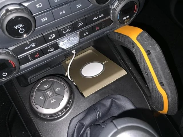 Ford Bronco Wireless charger DIY IMG_0079