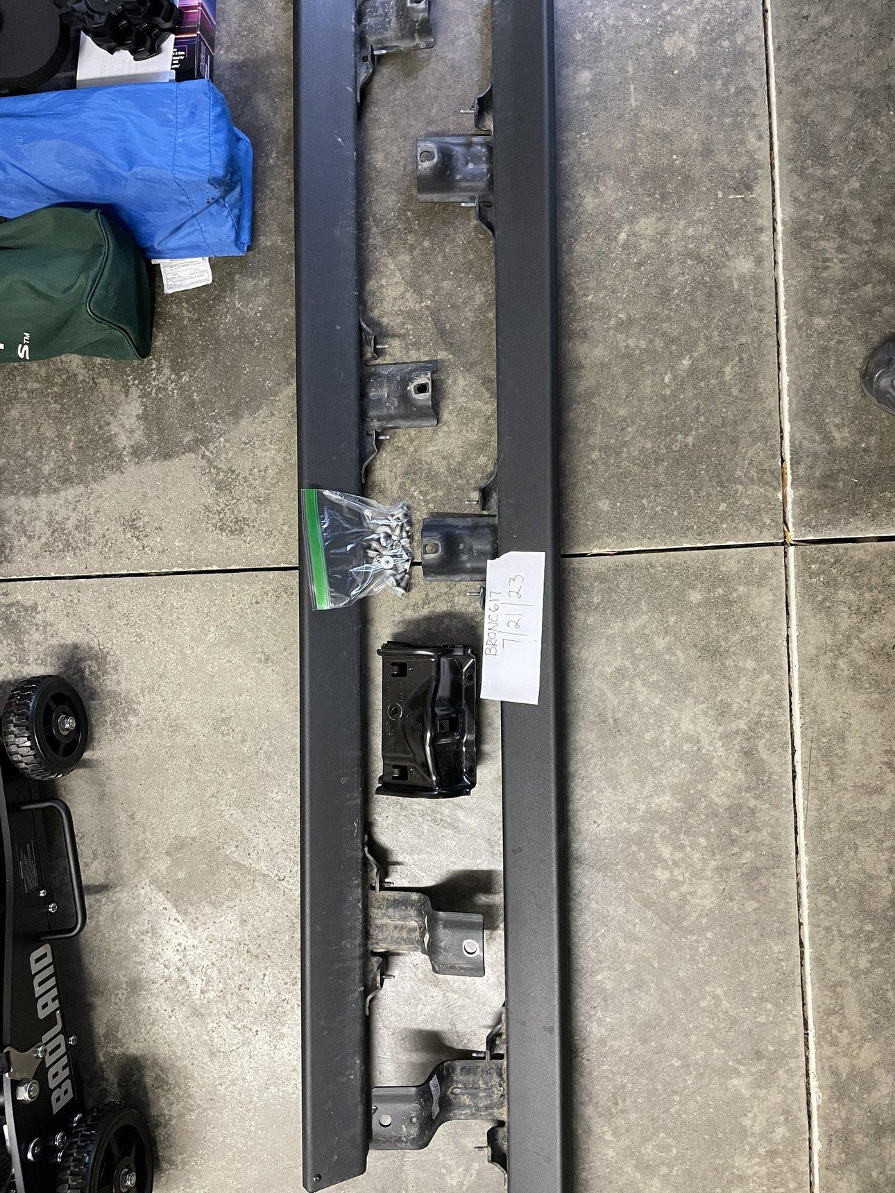Ford Bronco FS:  Factory Rock Sliders rails
