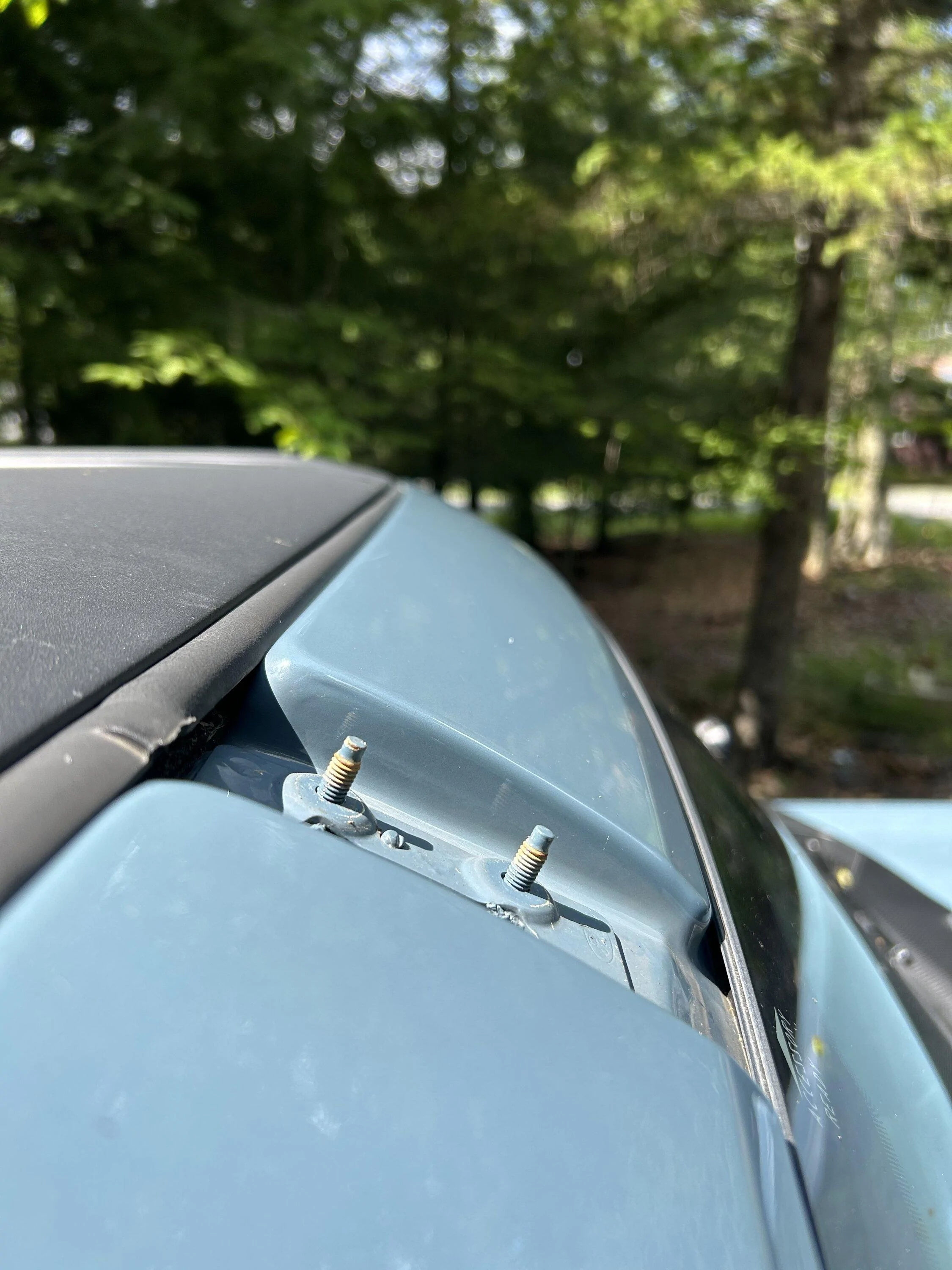 Ford Bronco Factory roof rack removal from MIC IMG_5089