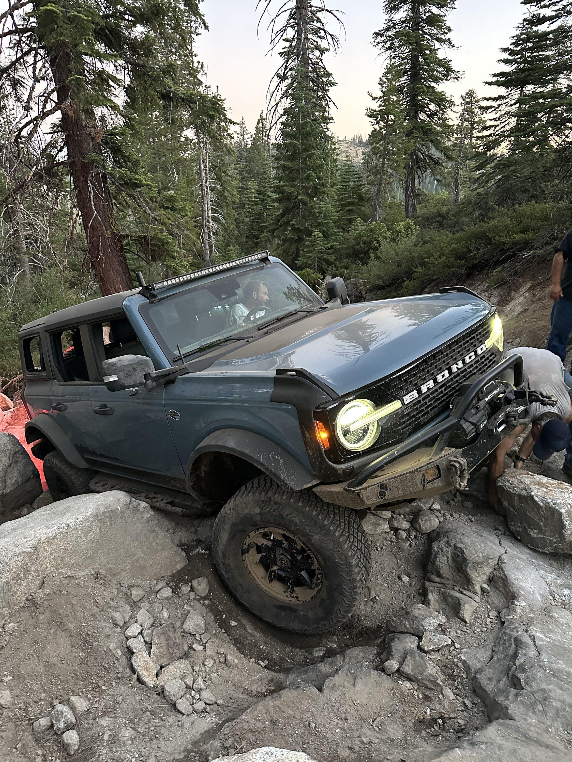 Ford Bronco Night time Rubicon attempt... Metalcloak bumpers and control arms tested 75122A06-ABCE-4A5D-8A67-A2D30059BB03