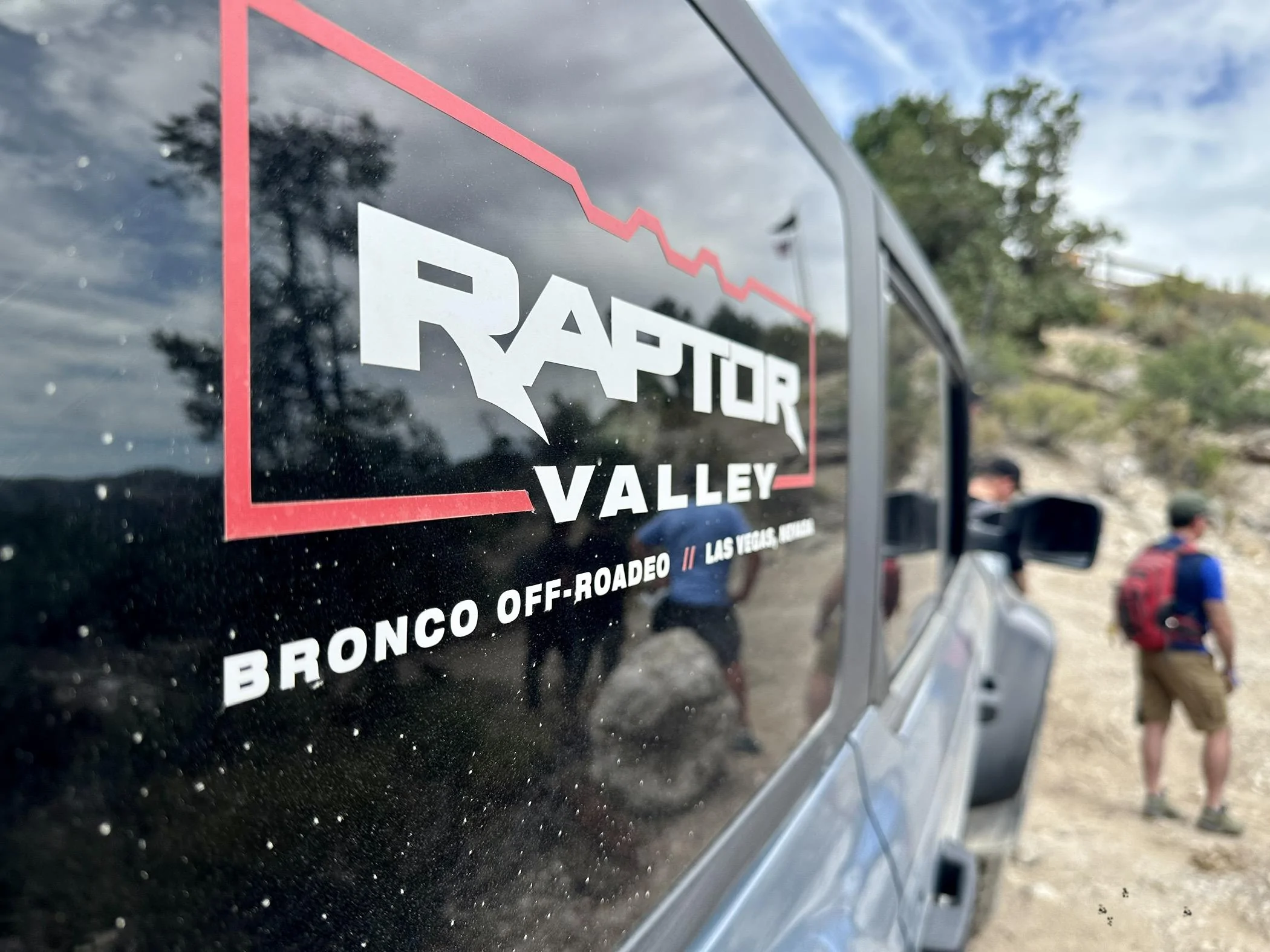 Ford Bronco Hucking Raptors in Nevada, must be the Bronco Raptor Off-Roadeo Rap Vally