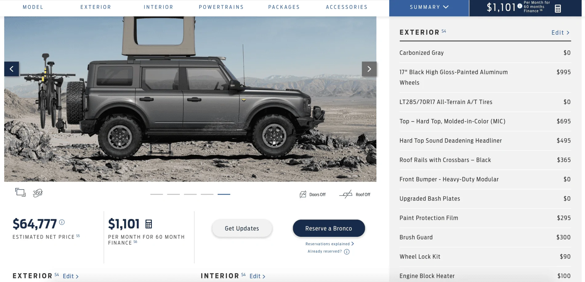 Ford Bronco Forget the Accessories Screen Shot 2020-10-25 at 1.30.01 PM