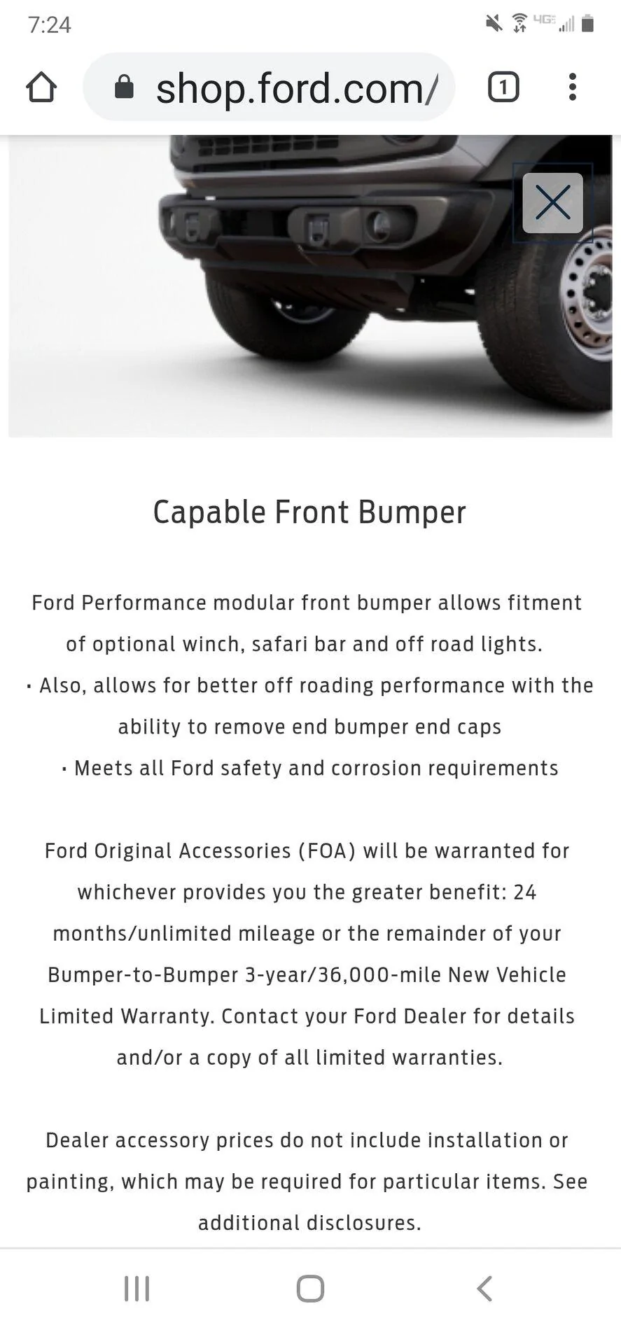 Ford Bronco Capable Front Bumper vs Heavy-Duty Modular Bumper Screenshot_20201026-072442_Chrom