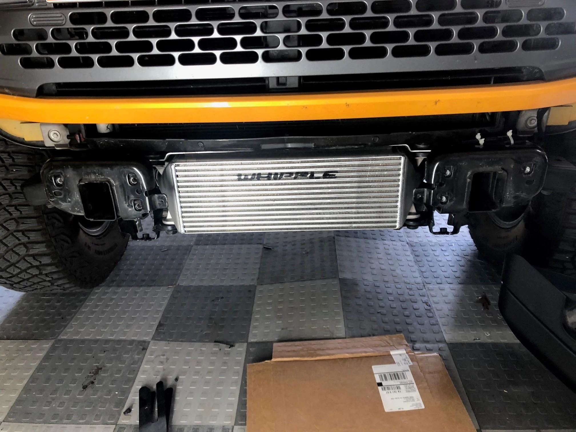 Ford Bronco Whipple vs Mishimoto intercooler comparison whip1