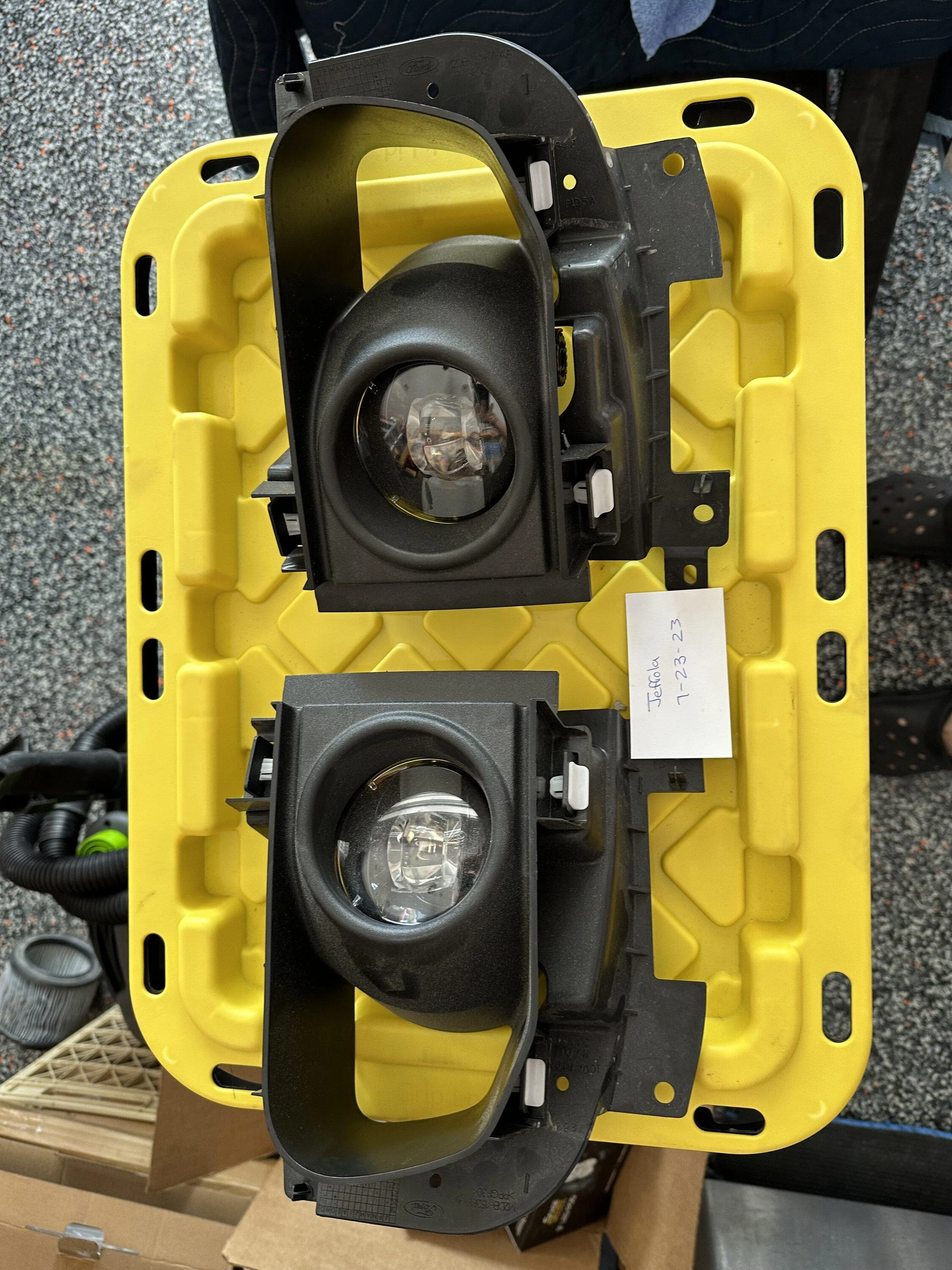 Ford Bronco Capable Bumper fog lights with bezel mounts. IMG_8574