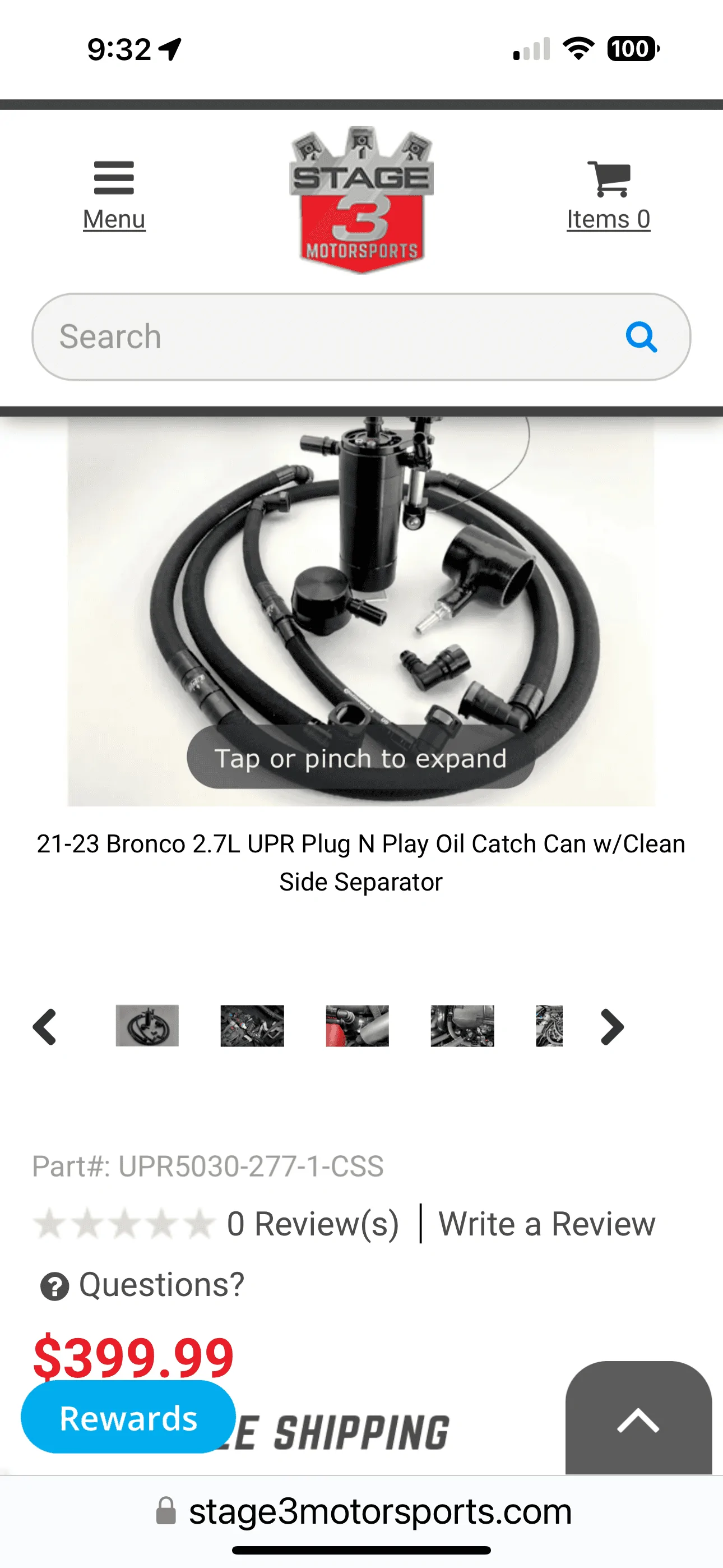 Ford Bronco UPR CATCH CAN IMG_5177