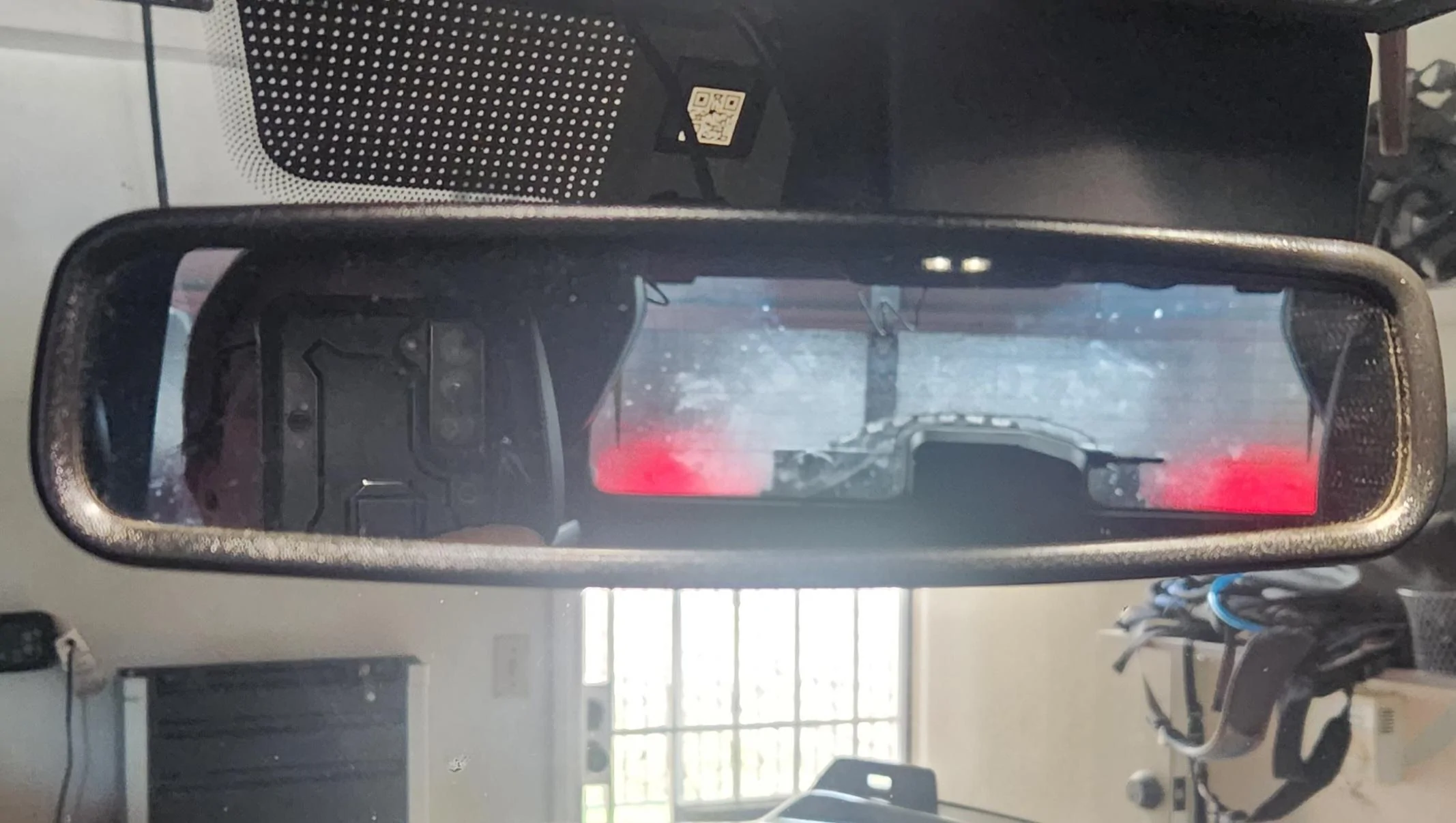 Ford Bronco Adding dashcam to Lux windshield 20230723_152717