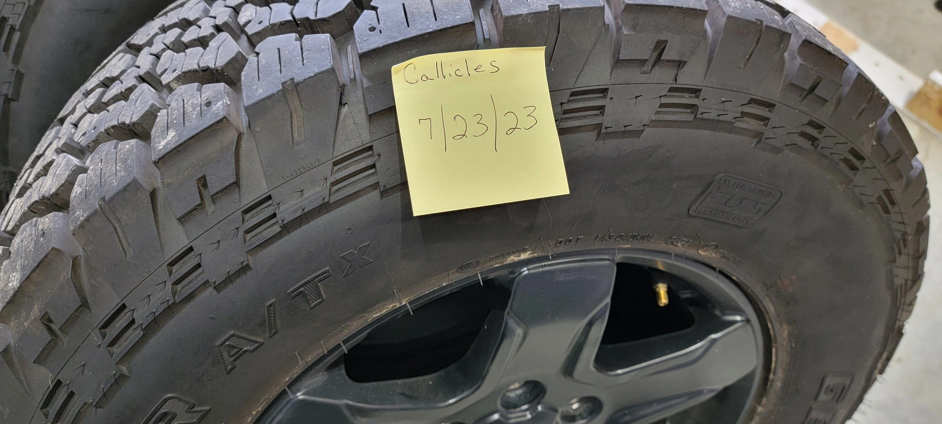 Ford Bronco Optional Black Diamond Tires and Wheels - $600 20230723_185805