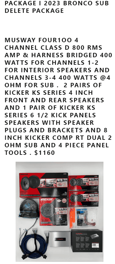 Ford Bronco Audio Solution UNDER $1K???? 1690216267913