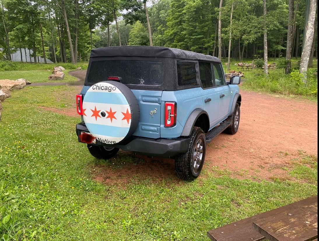 Ford Bronco Spare tire cover back
