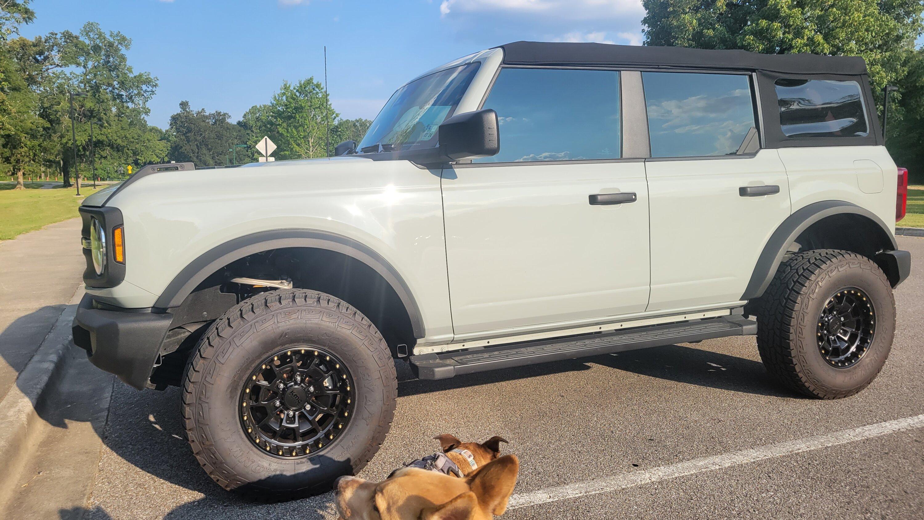 Ford Bronco Show us your installed wheel / tire upgrades here! (Pics) 20230724_181438