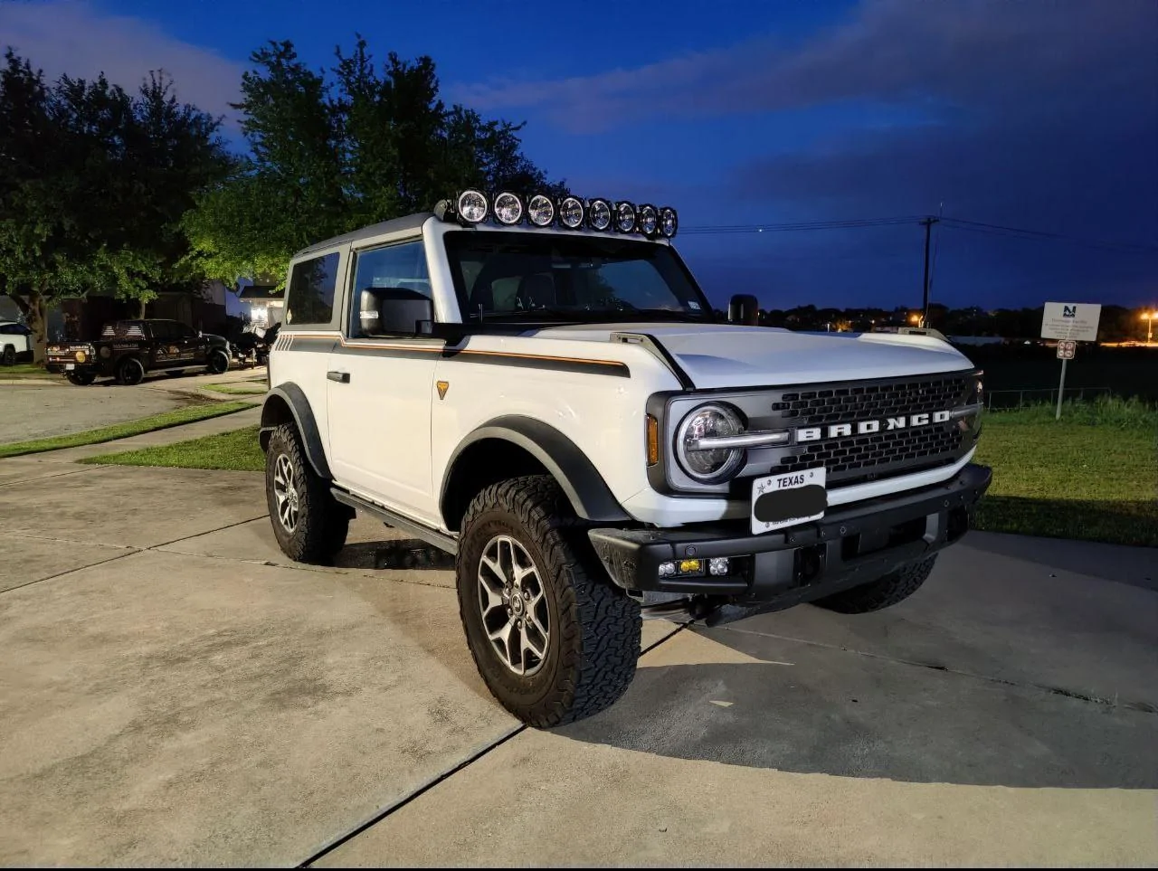 Ford Bronco Front license plate bracket recommendations? Bronco front edited