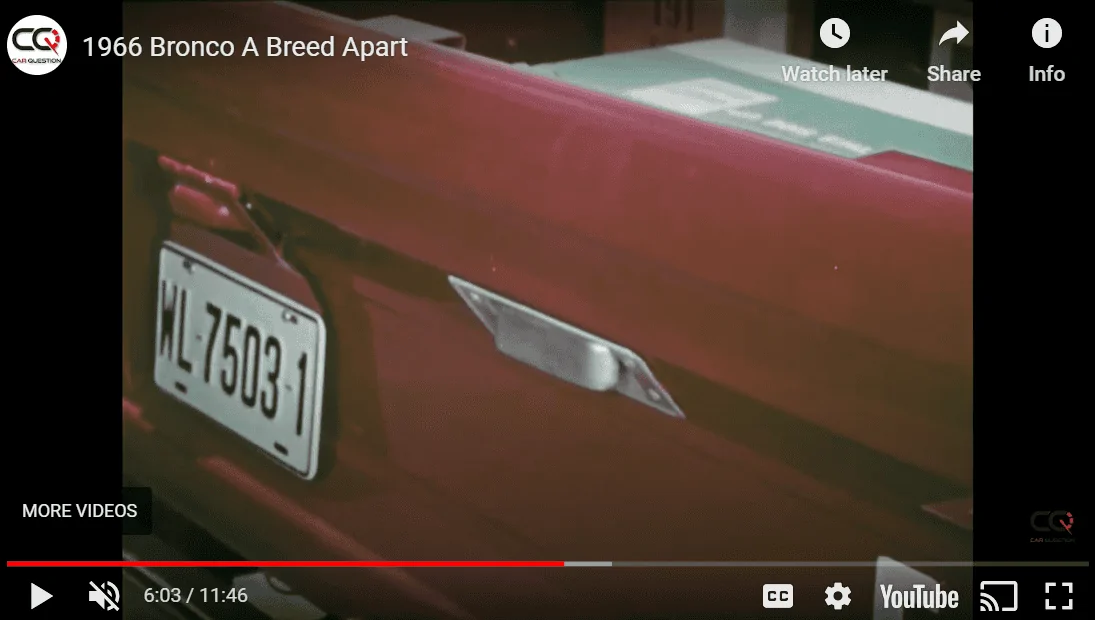 Ford Bronco Throwback Commercial: 1966 Bronco - A Breed Apart 1690317460516