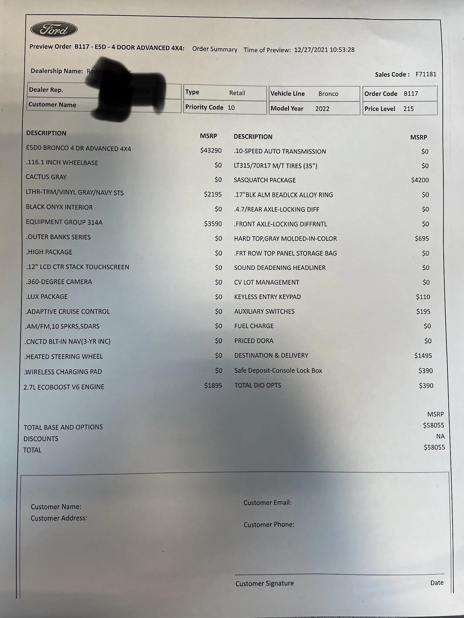 Ford Bronco Ultimate 2023MY PRICE PROTECTION Flowchart 28BAF425-8E7A-4775-99DF-B16AF5B95F0D
