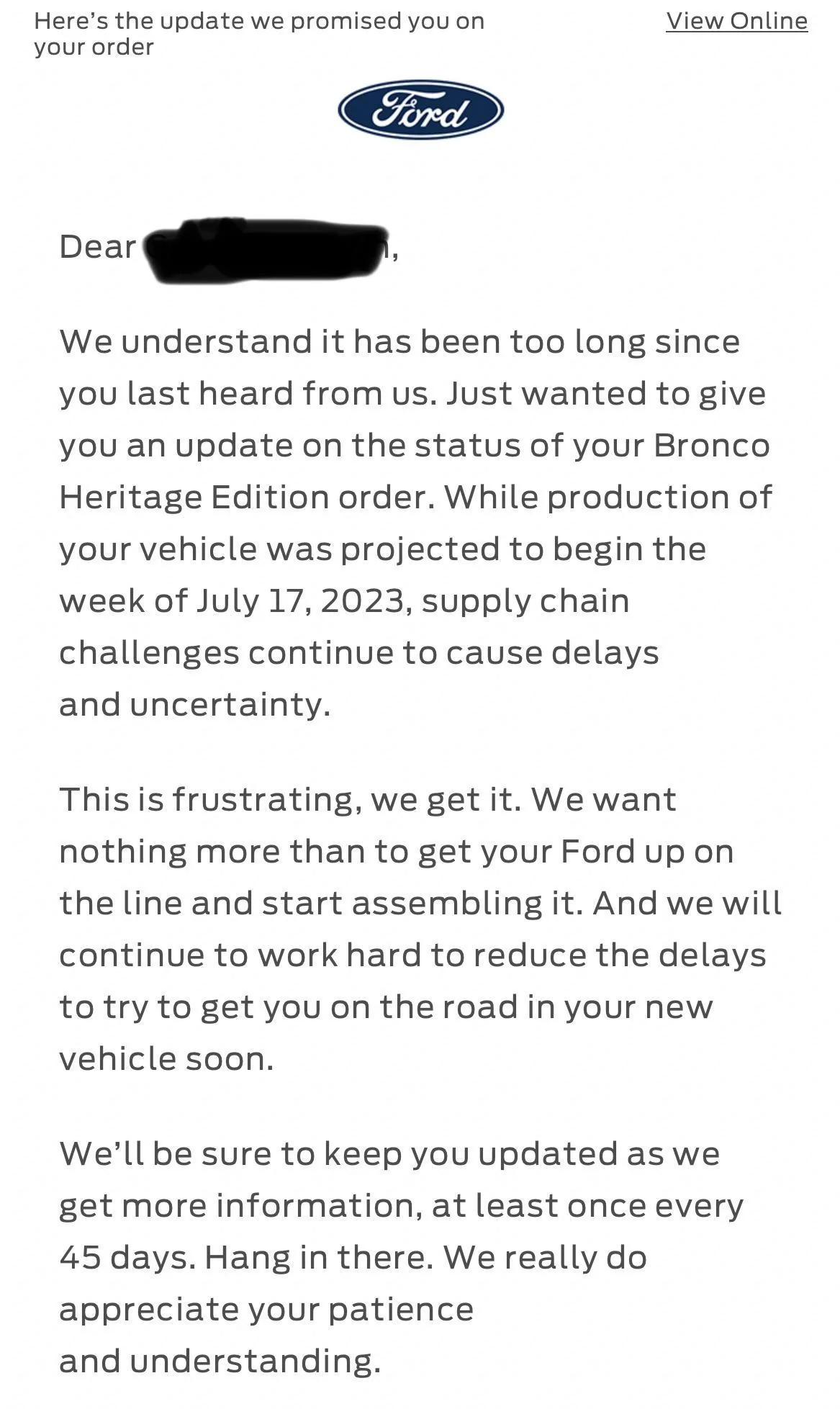 Ford Bronco Heritage Edition - Supply Chain delays 704205E0-4FBC-45BC-87D9-05087D43DCBB