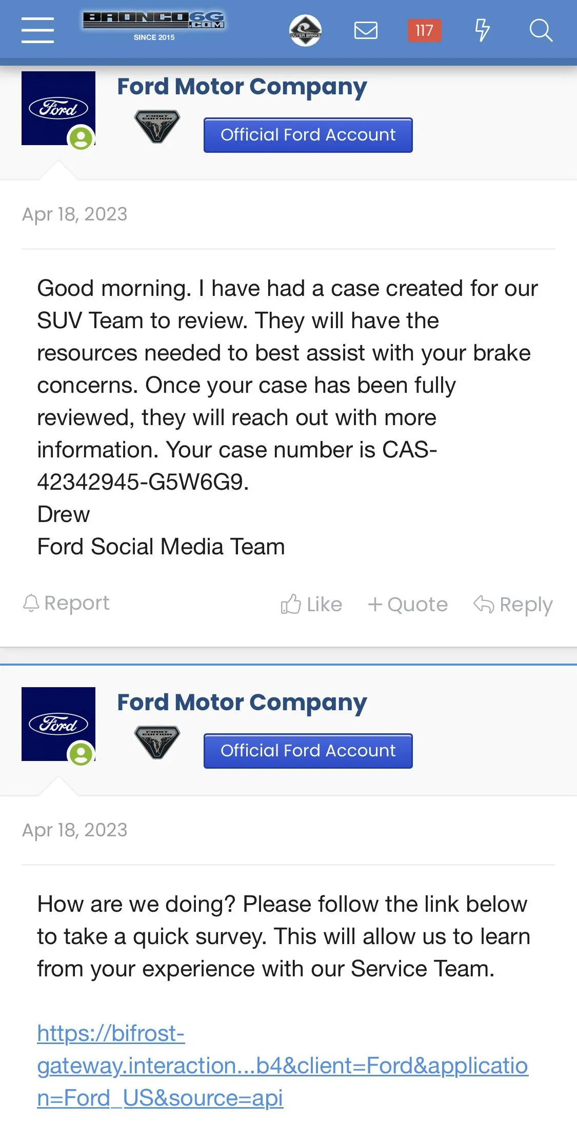 Ford Bronco Squeaking brakes?  (FORD ignoring this problem!!) IMG_8806