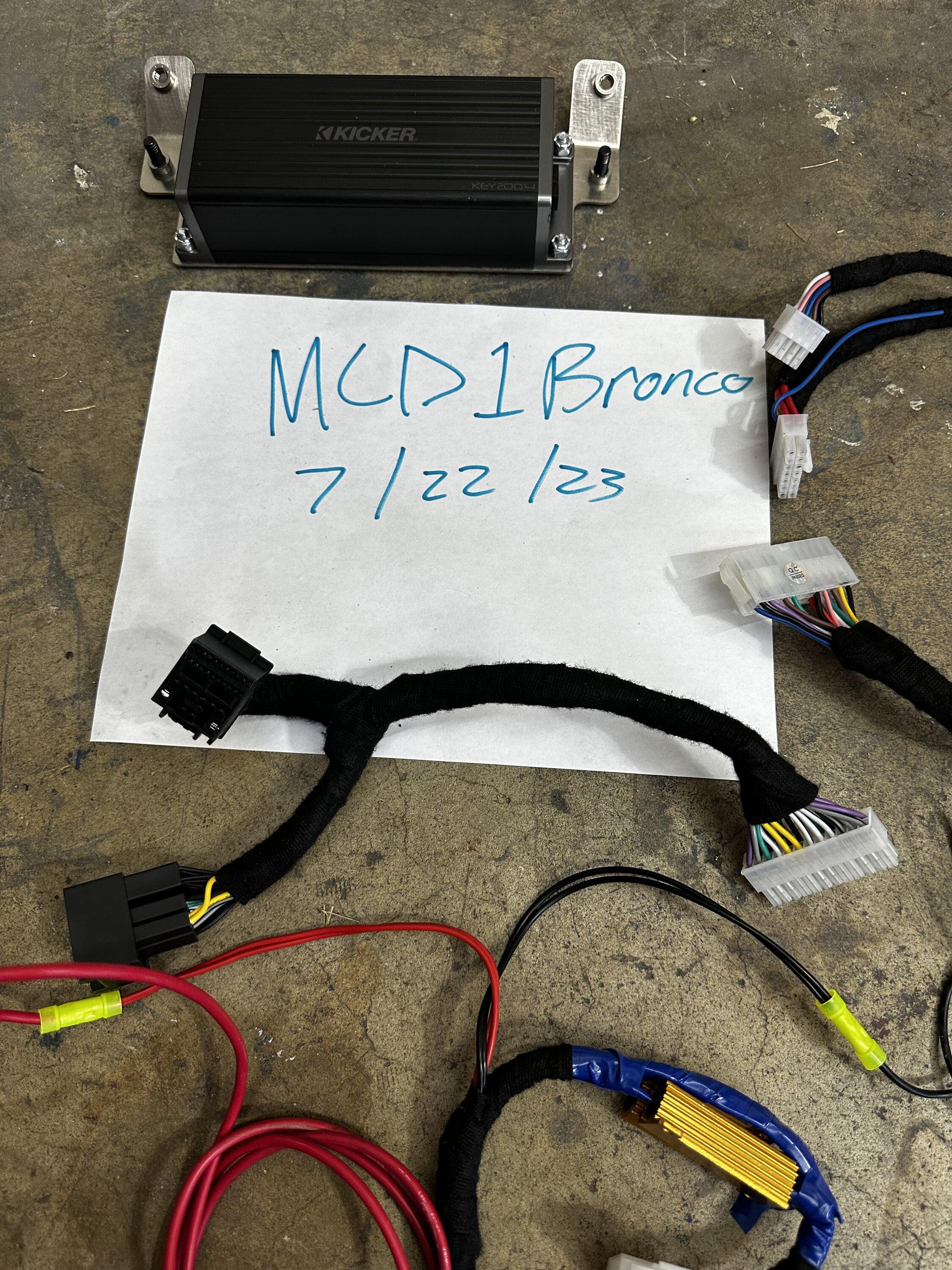 Ford Bronco Kicker key 200.4 and plugnplay harness IMG_5454