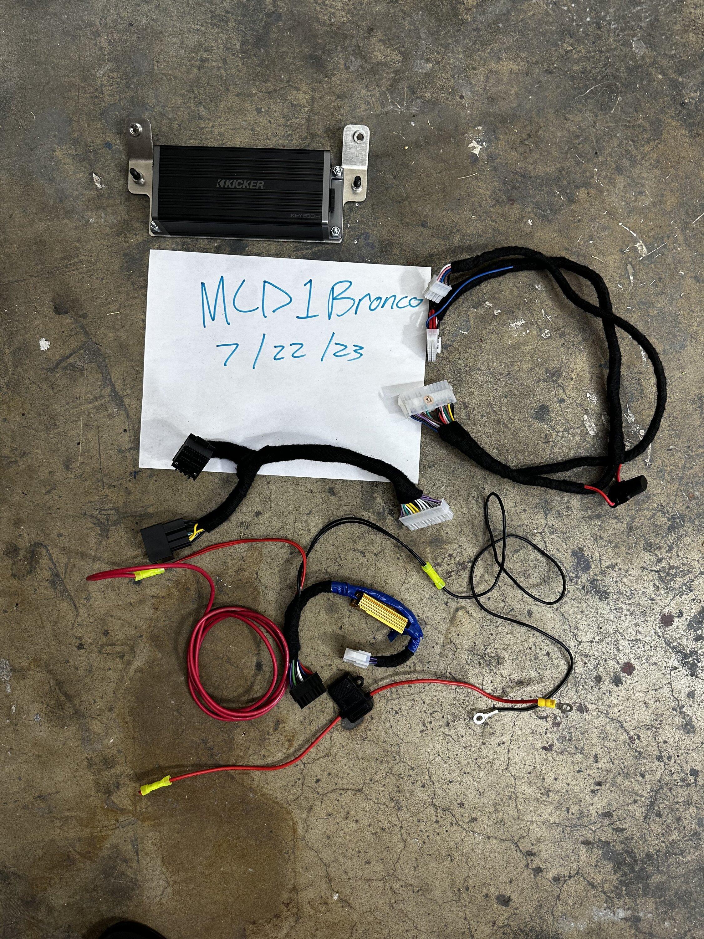 Ford Bronco Kicker key 200.4 and plugnplay harness IMG_5453