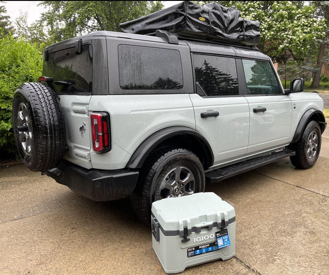 Ford Bronco Bronco Boondockers! Show your rig, camper, roof top tent RTT 🏕️ bronco cooler.JPG