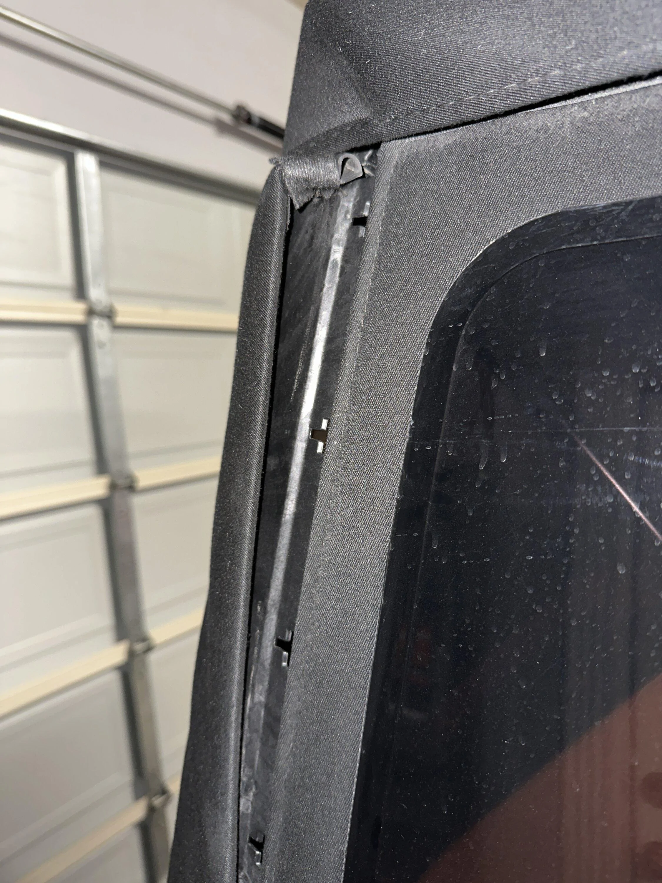 Ford Bronco Soft top back window side fasteners broke imag