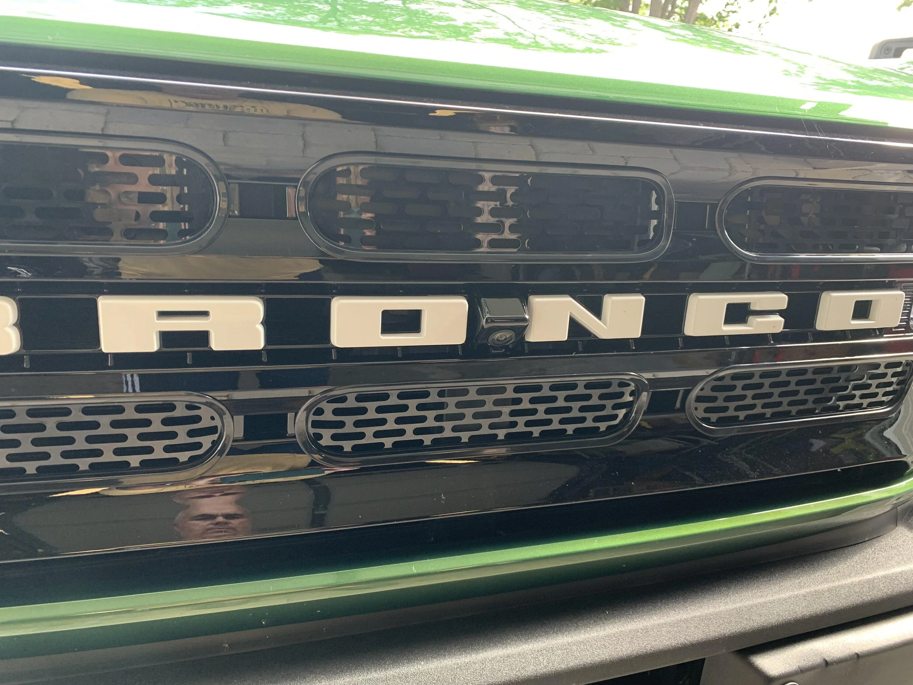 Ford Bronco Mesh grill inserts installed on Big Bend IMG_7103